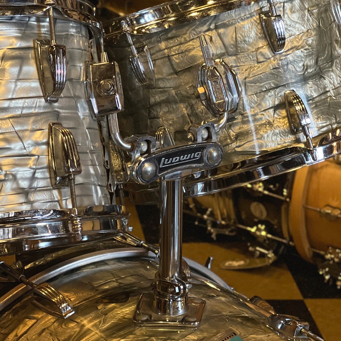 VINTAGE 1970's Ludwig "Player's Hollywood" Outfit in Sky Blue Pearl - 14x22, 8x12, 9x13, 16x16