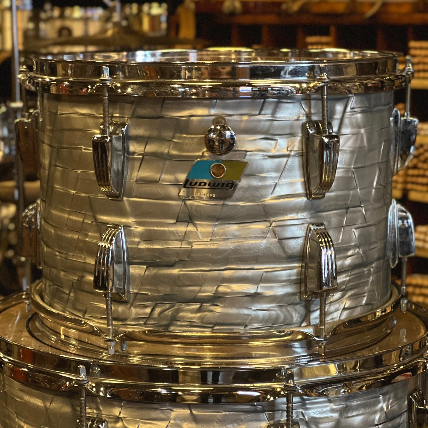 VINTAGE 1970's Ludwig "Player's Hollywood" Outfit in Sky Blue Pearl - 14x22, 8x12, 9x13, 16x16