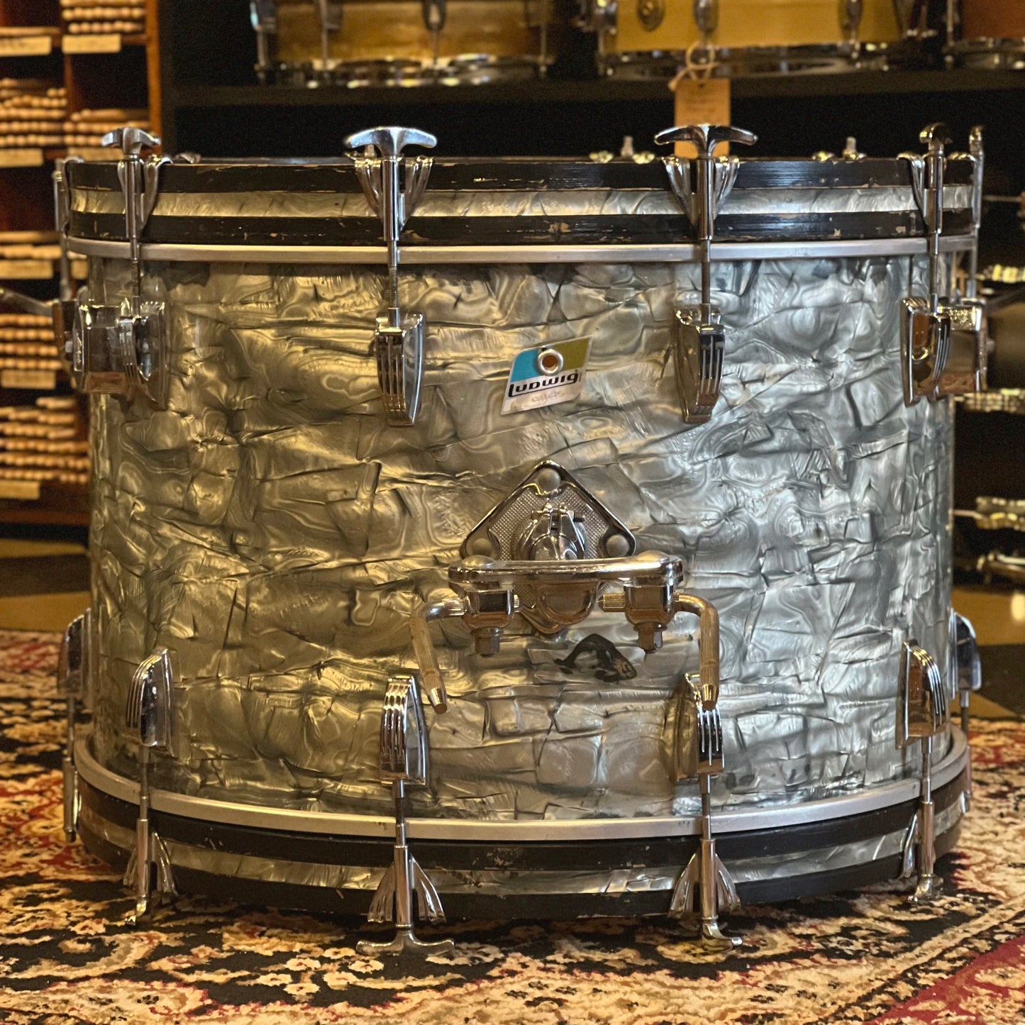 VINTAGE 1970's Ludwig "Player's Hollywood" Outfit in Sky Blue Pearl - 14x22, 8x12, 9x13, 16x16