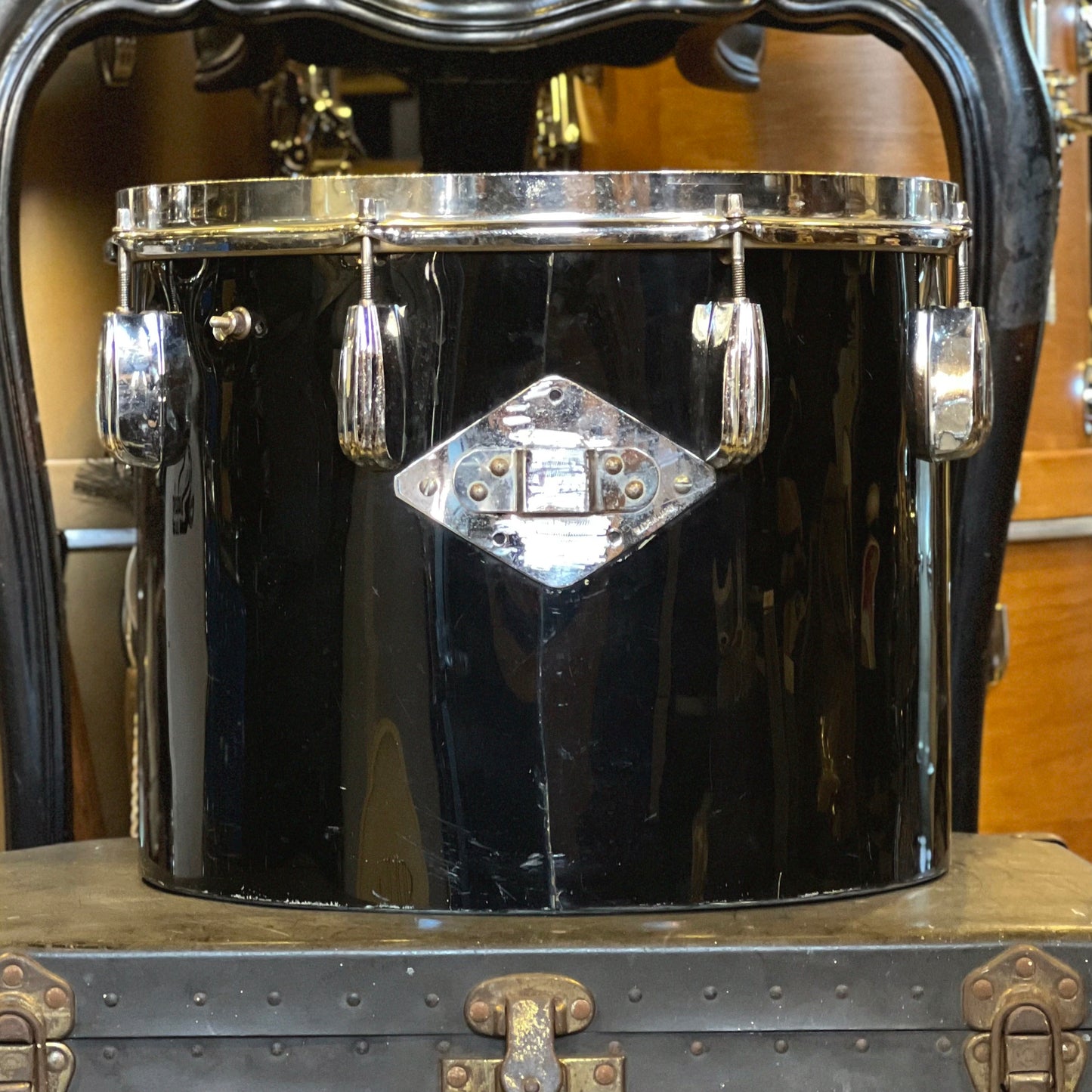 VINTAGE 1940's Slingerland Radioking 10x14 Concert Tom - Black