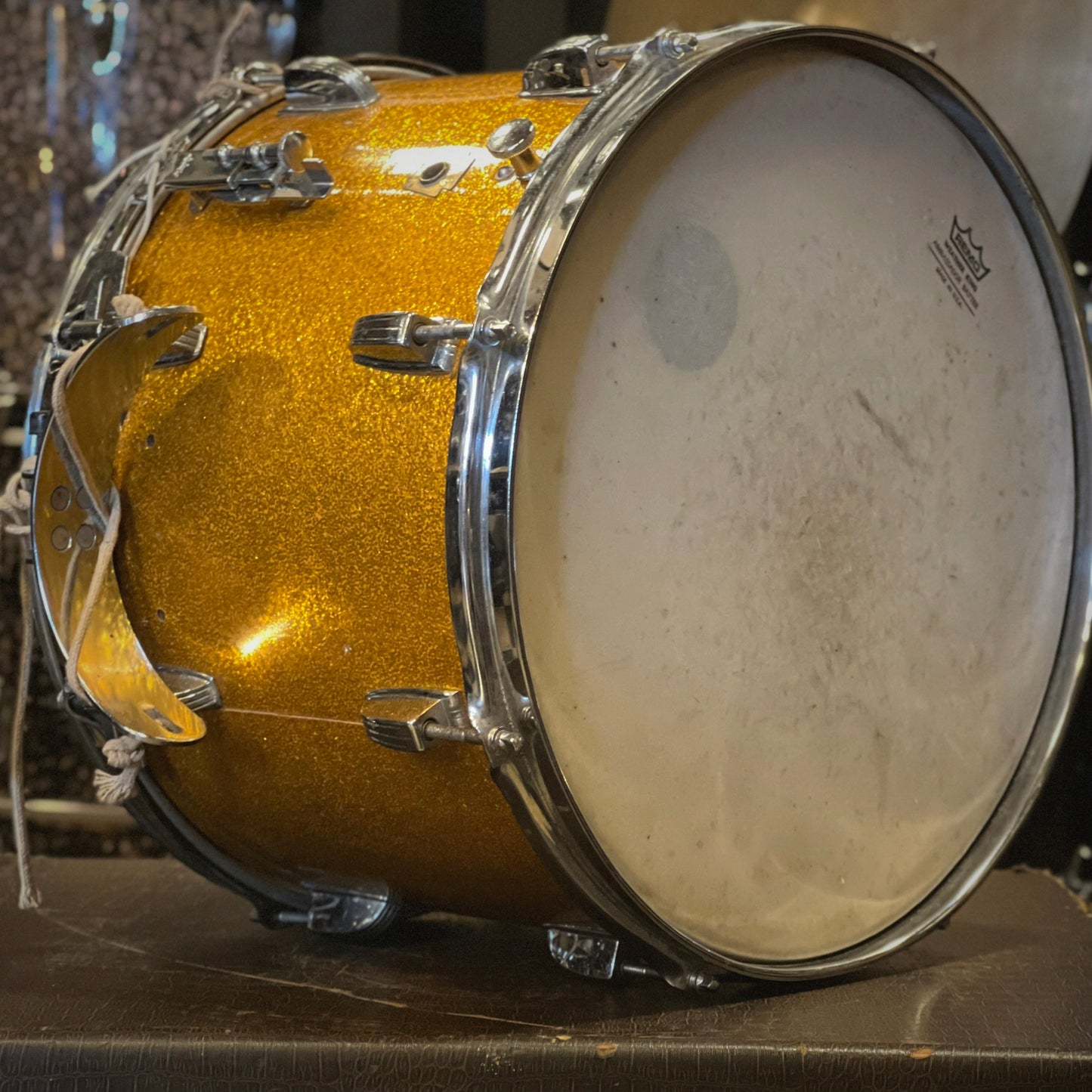 VINTAGE 1960's Ludwig 10x14 Marcher in Gold Sparkle