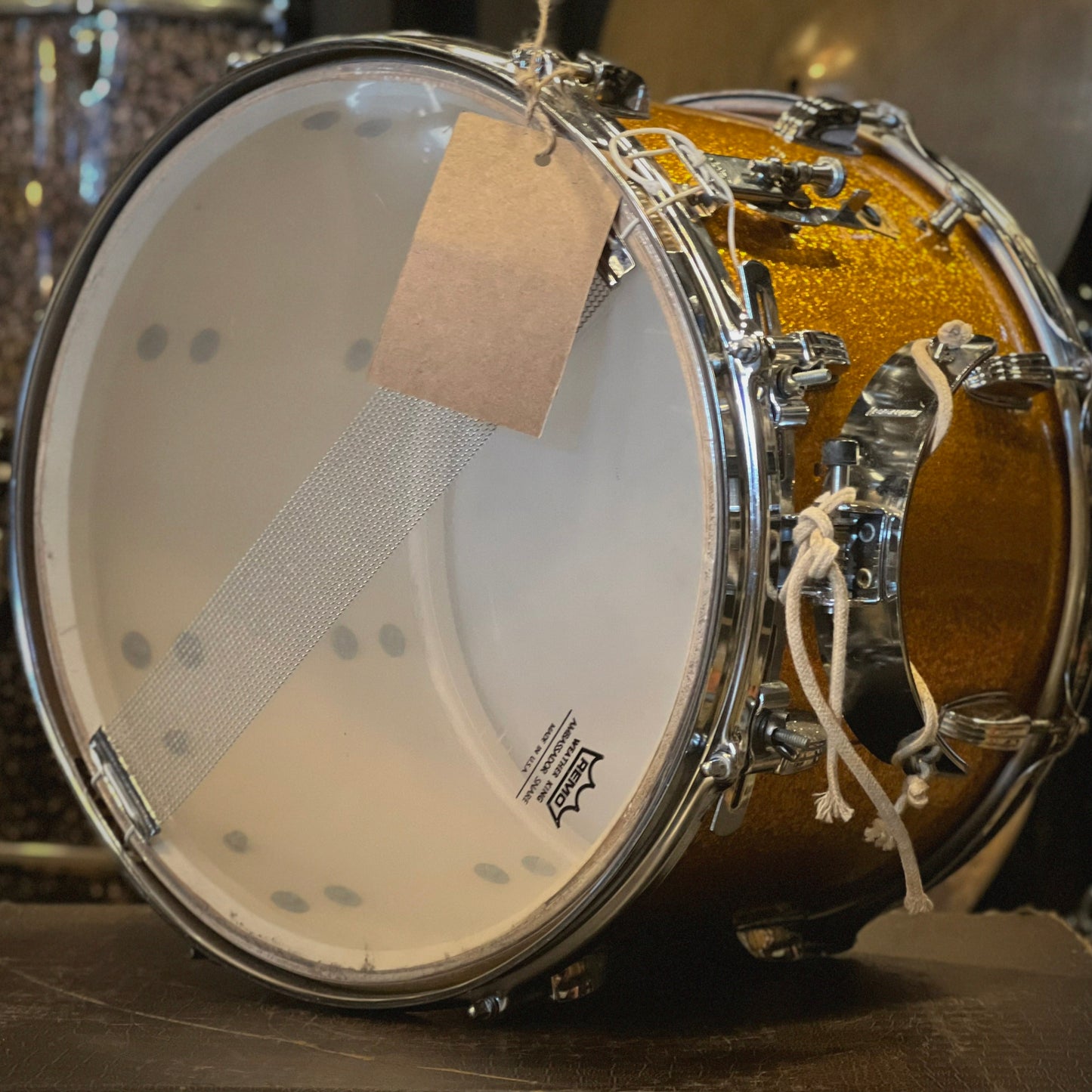VINTAGE 1960's Ludwig 10x14 Marcher in Gold Sparkle