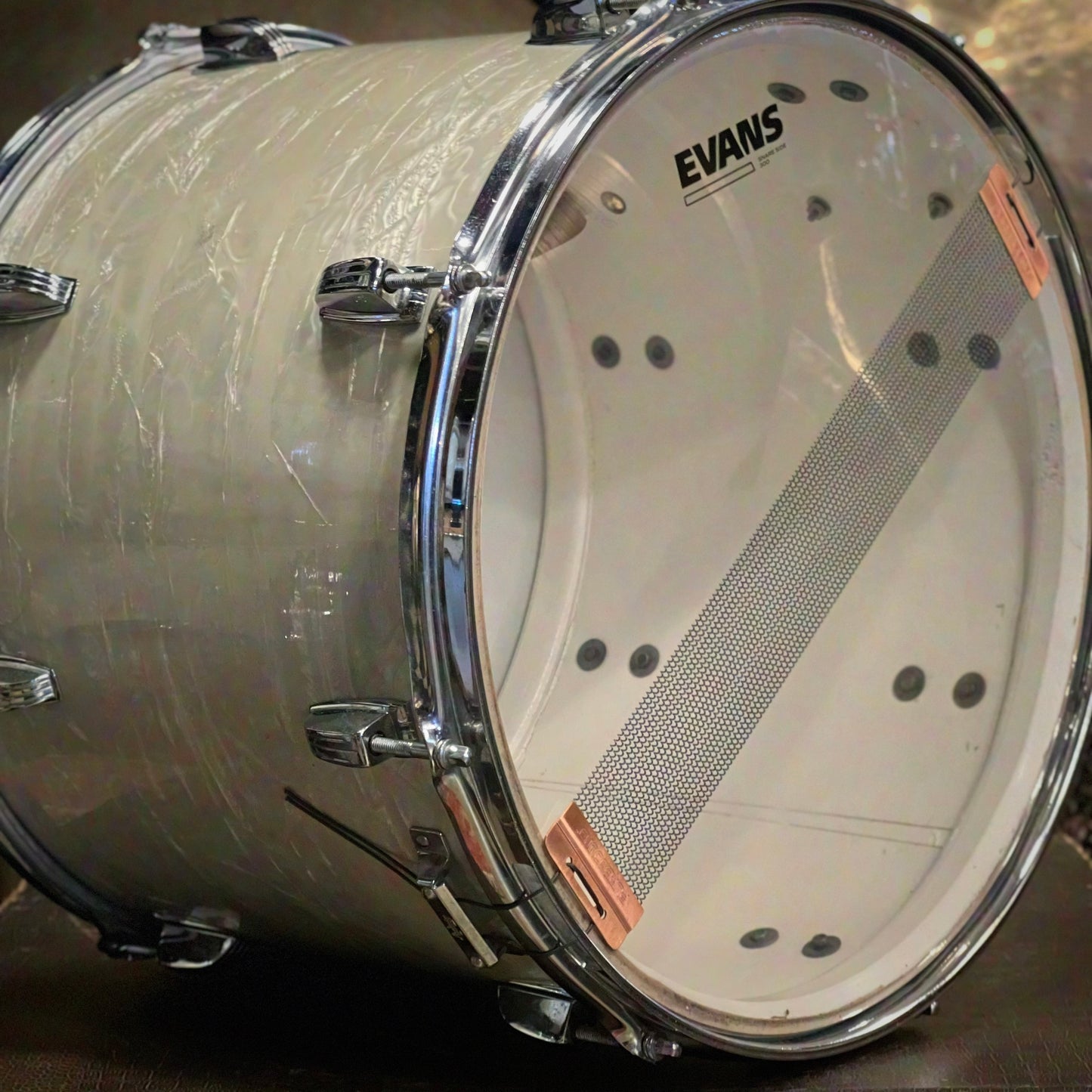 VINTAGE 1960's Ludwig 12x15 Marcher in White Marine Pearl
