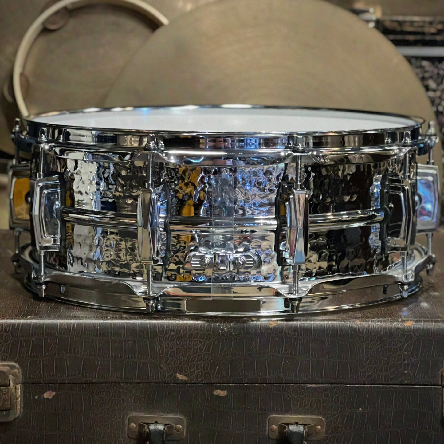 NEW Ludwig 5x14 Supraphonic Snare Drum with Hammered Shell & Imperial Lugs