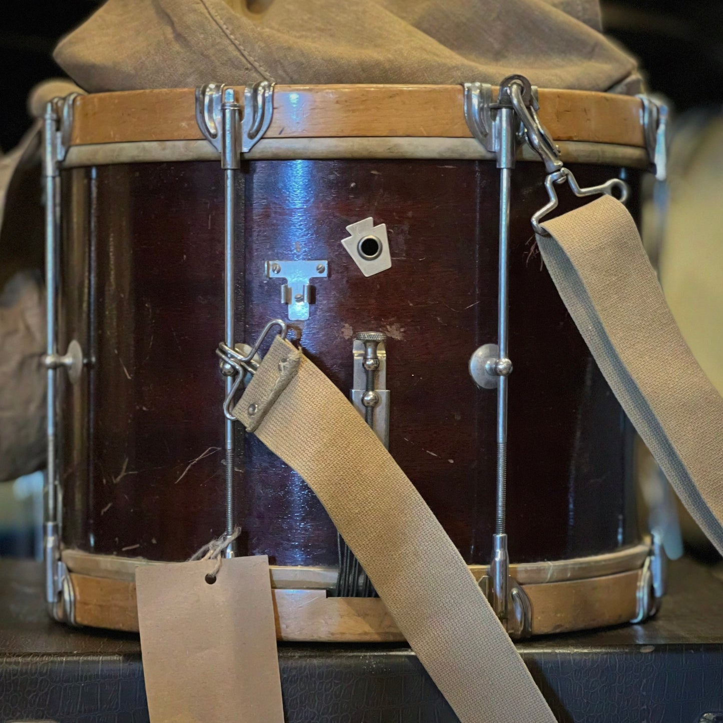 VINTAGE 1937 WFL 10x14 Marcher in Natural Mahogany Lacquer