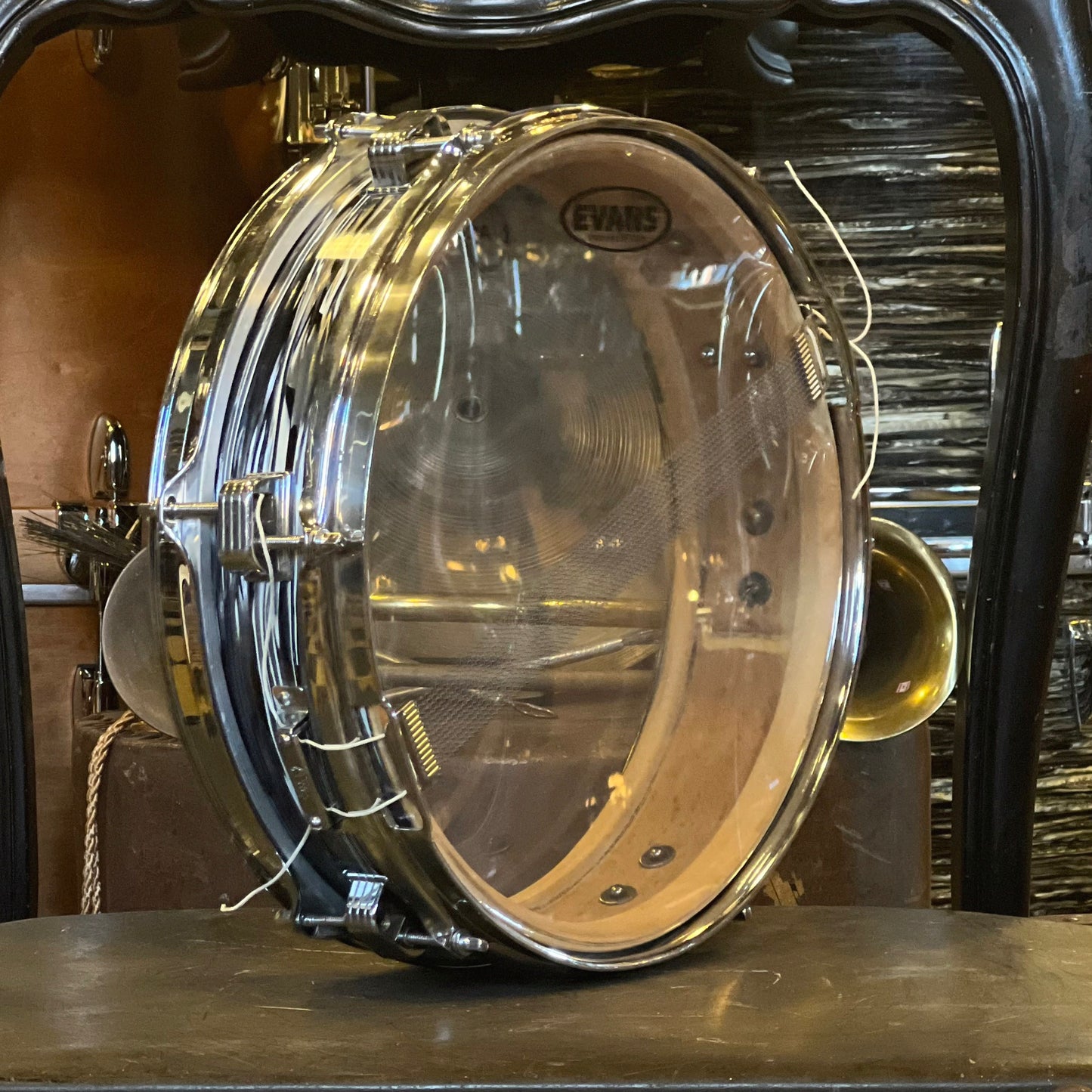 VINTAGE 1968 Ludwig 3x13 Jazz Combo Snare in Rewrapped Black Oyster