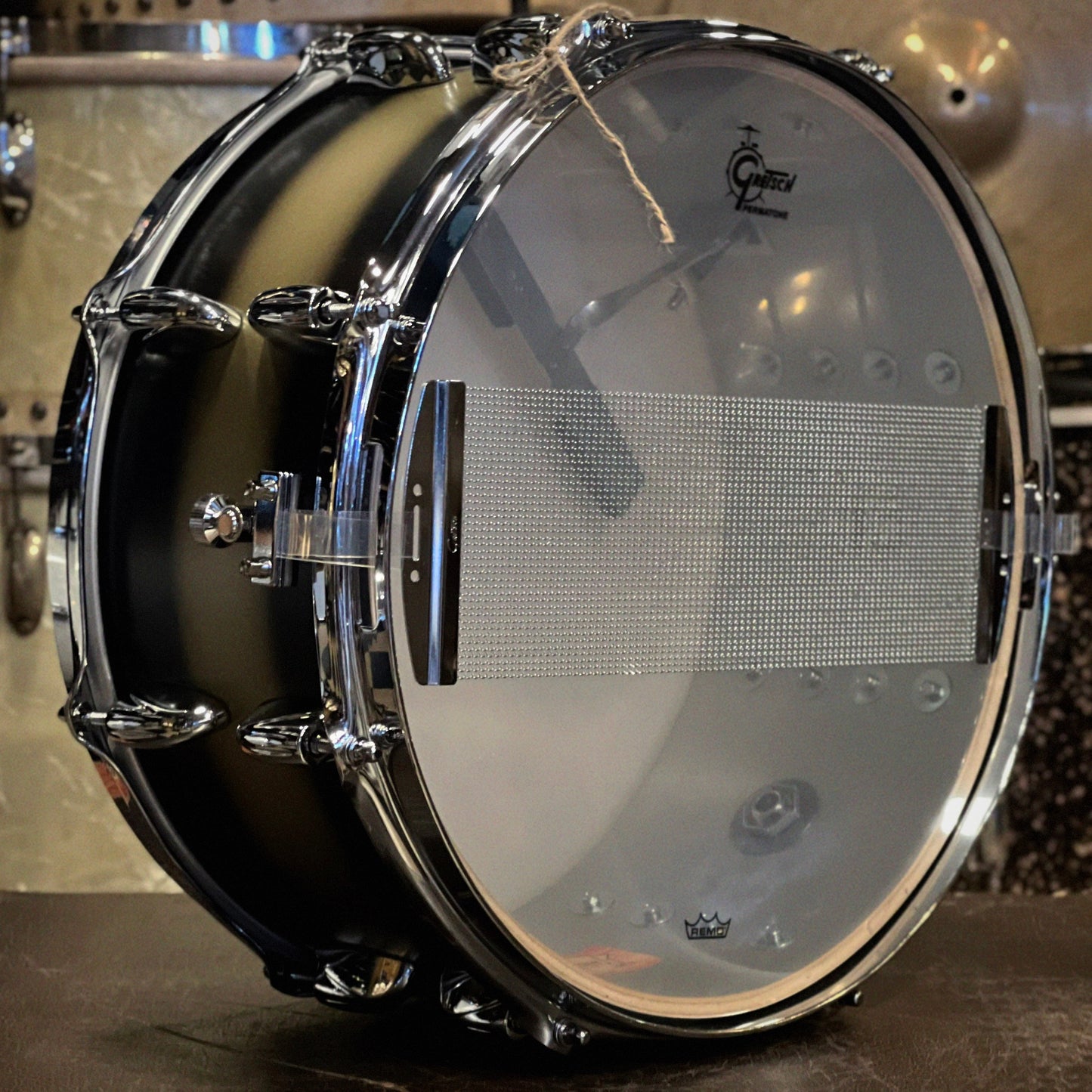 NEW Gretsch 6.5x14 Broadkaster Satin Gold Duco Snare Drum with Tone Control & Micro Sensitive