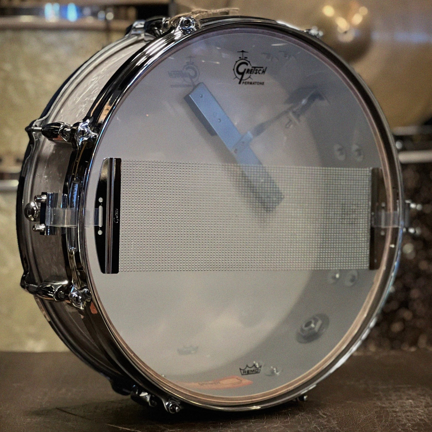 NEW Gretsch 4.5x14 USA Custom Snare Drum in Vintage Marine Pearl with Tone Control & Micro Sensitive