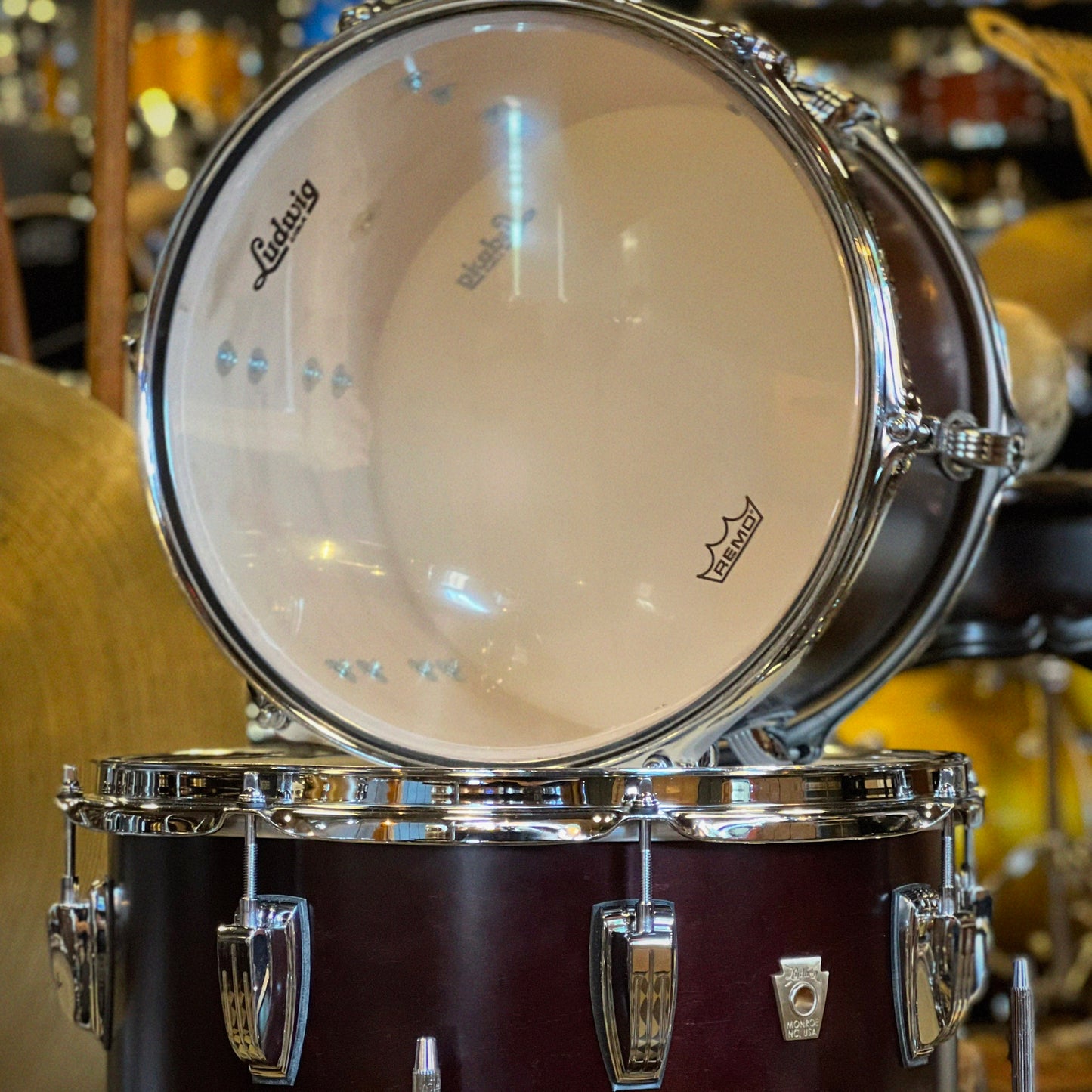 NEW Ludwig Classic Maple "Jazzette" Outfit in Satin Mahogany - 12x18, 8x12, 14x14