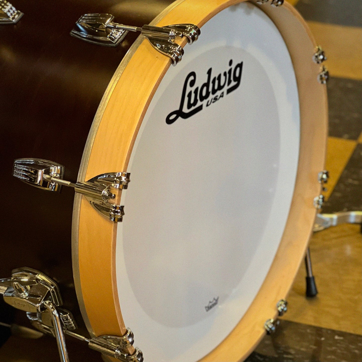 NEW Ludwig Classic Maple "Jazzette" Outfit in Satin Mahogany - 12x18, 8x12, 14x14