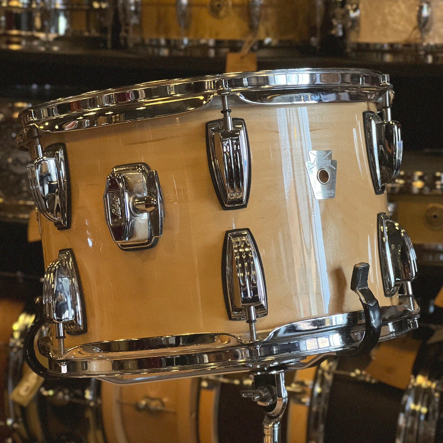 USED LUDWIG 1990's Classic Downbeat Outfit In Gloss Natural - 14x20, 8x12, 14x14