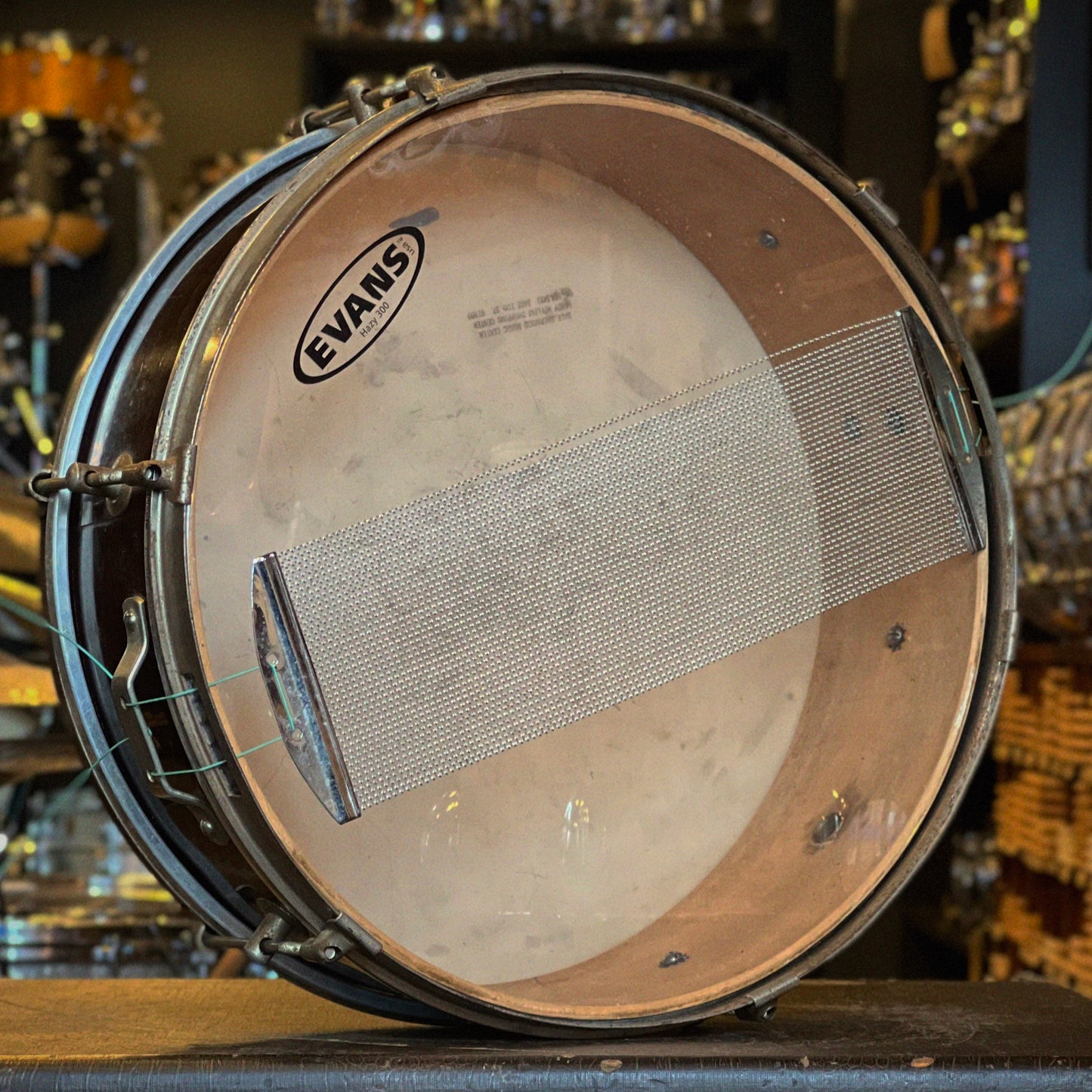 VINTAGE 1960's Kent 5x14 Single Tension Snare Drum in Mahogany Gloss