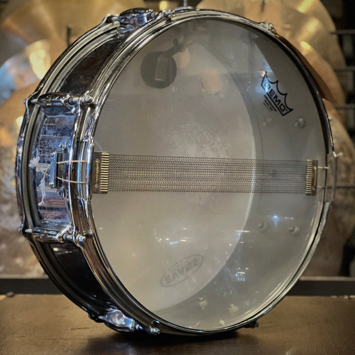 VINTAGE 1970's Slingerland 5x14 Chrome over Steel Snare Drum
