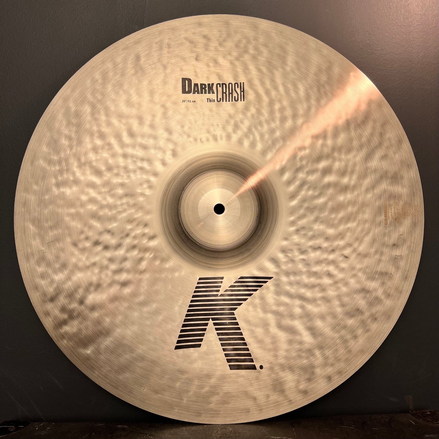 NEW Zildjian 20" K. Zildjian Dark Thin Crash Cymbal - 1820g