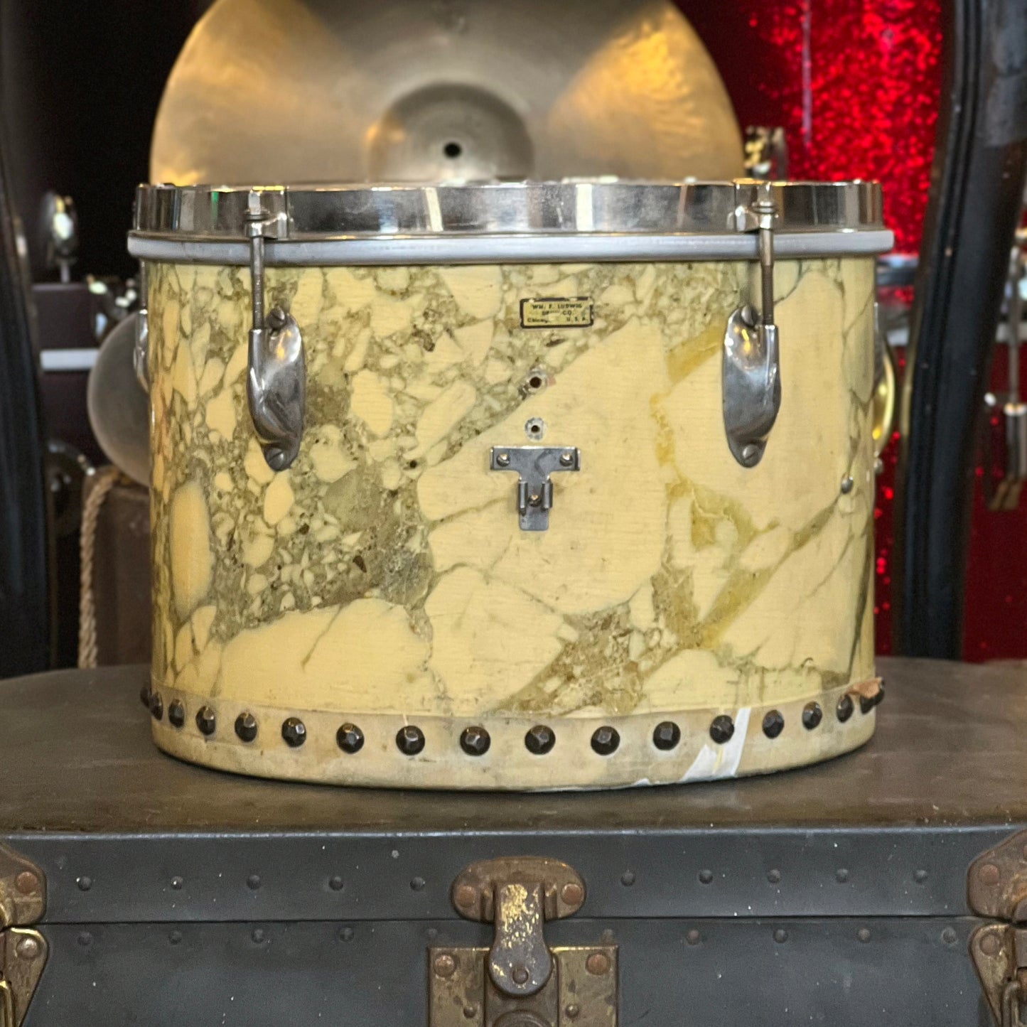 VINTAGE 1939 WFL 12" Tacked Tom in Marble Lacquer