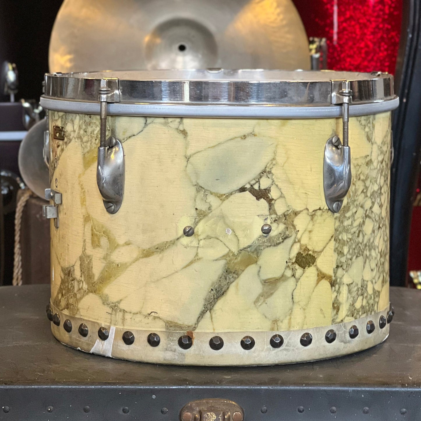 VINTAGE 1939 WFL 12" Tacked Tom in Marble Lacquer