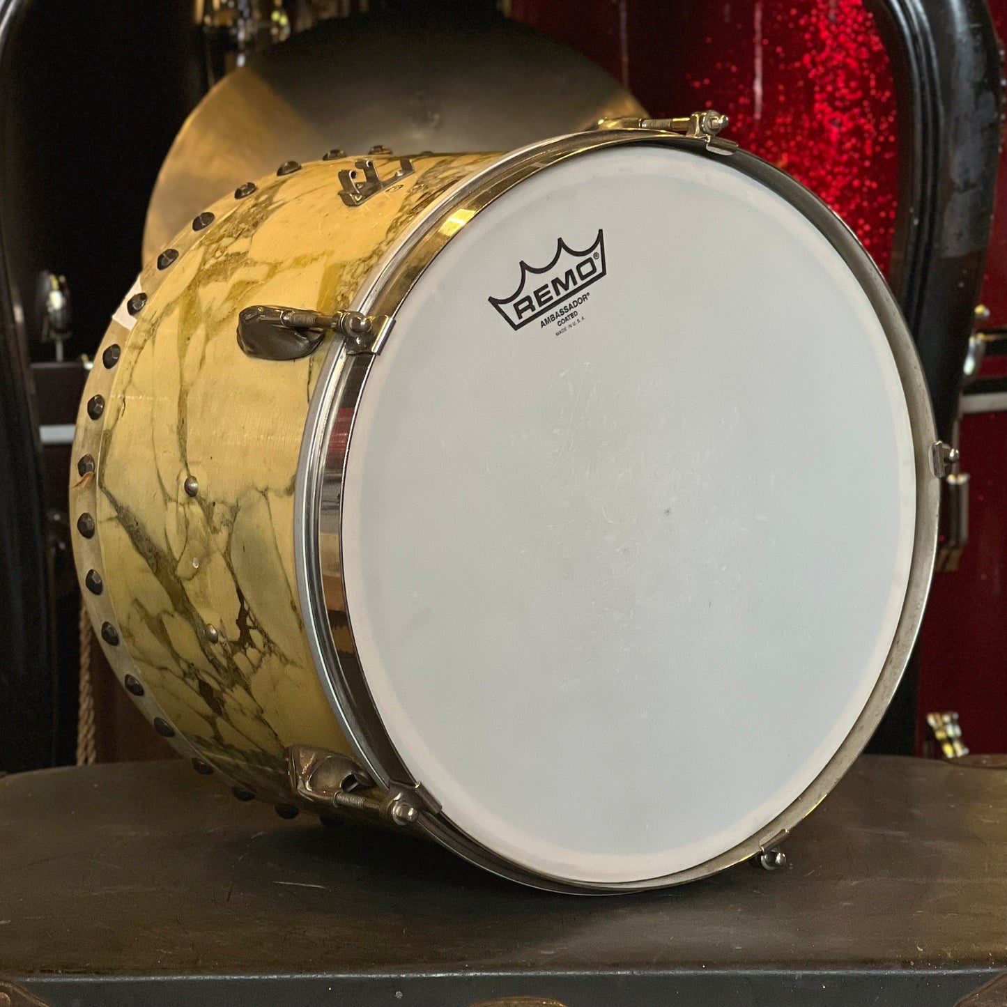 VINTAGE 1939 WFL 12" Tacked Tom in Marble Lacquer