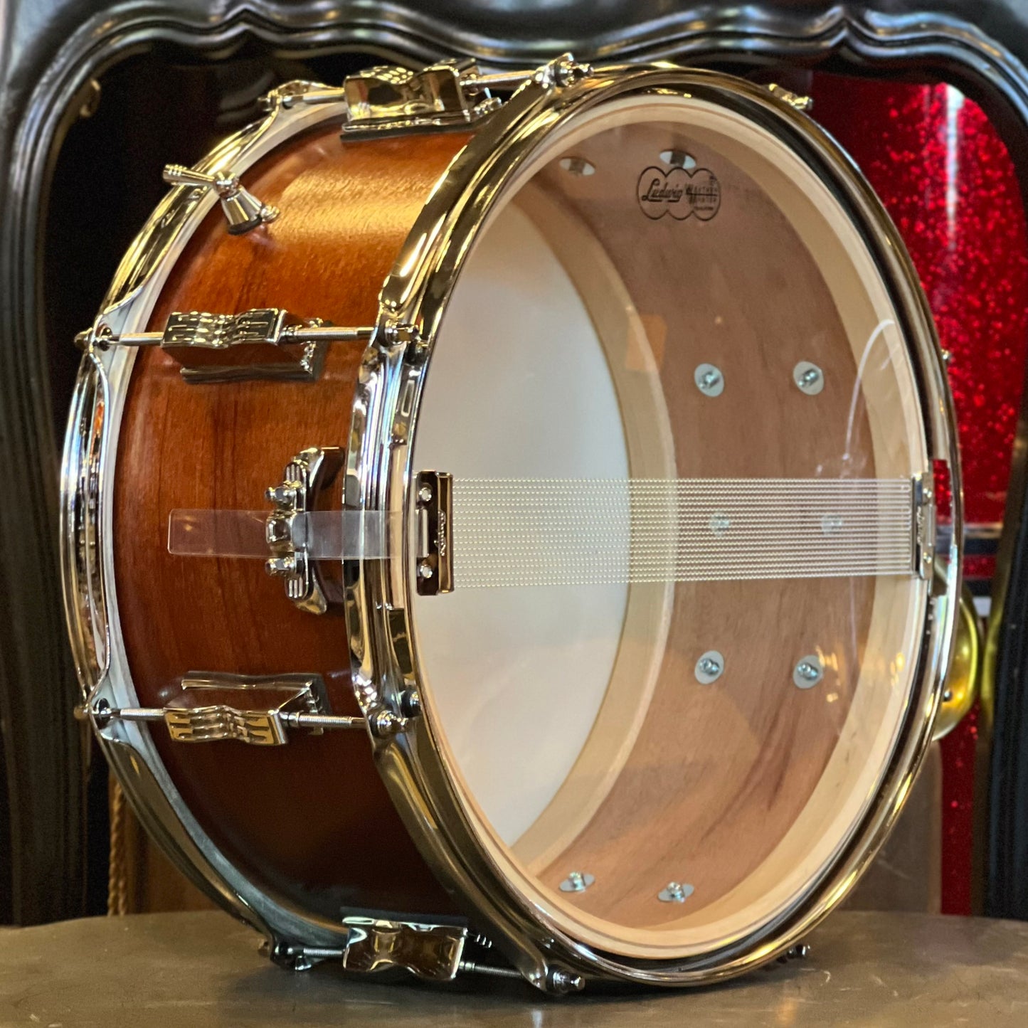 NEW Ludwig 6.5x14 Legacy Mahogany Snare Drum in Satin Mahogany