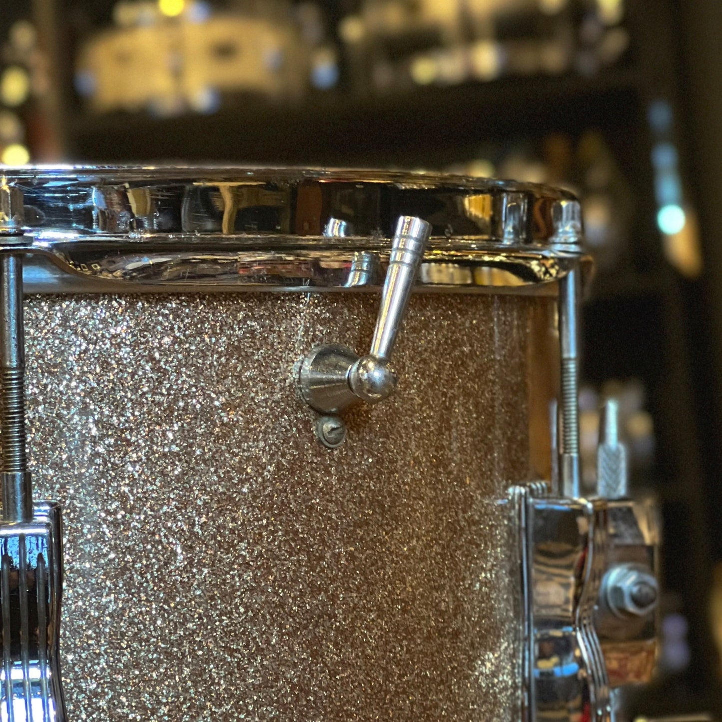 VINTAGE 1960's Ludwig Club Date Two Piece in Champagne Sparkle - 14x20, 8x12