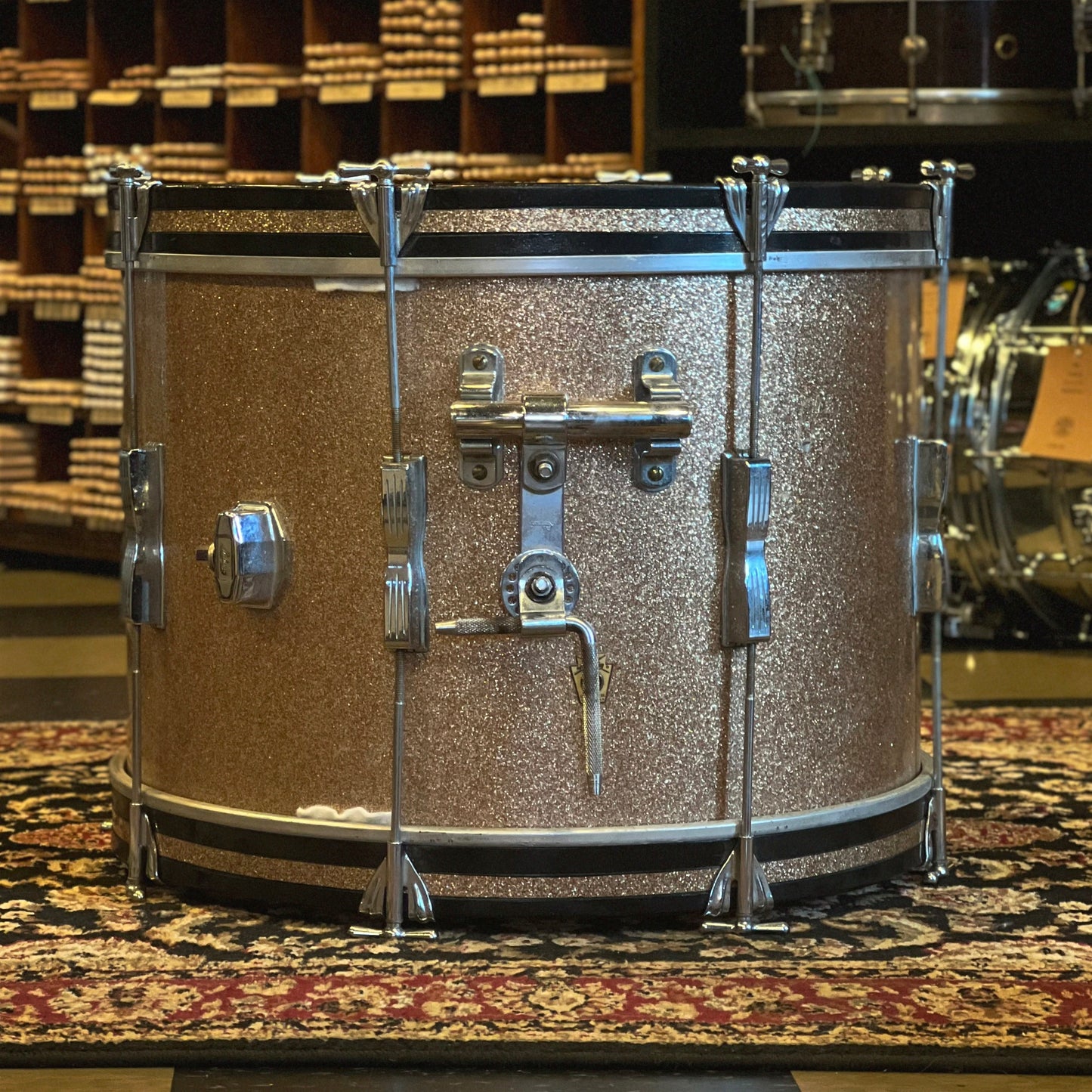 VINTAGE 1960's Ludwig Club Date Two Piece in Champagne Sparkle - 14x20, 8x12