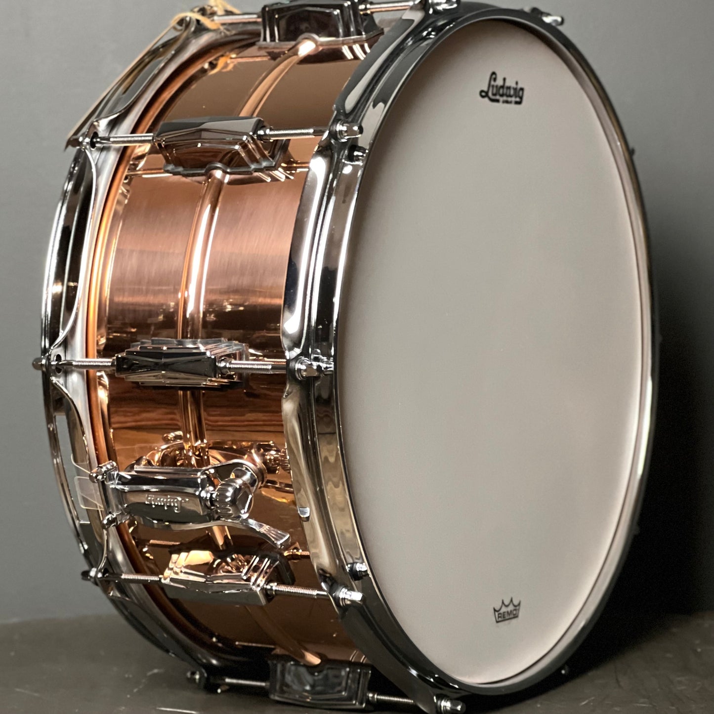 NEW Ludwig 6.5x14 Copperphonic Snare Drum with Smooth Shell & Imperial Lugs