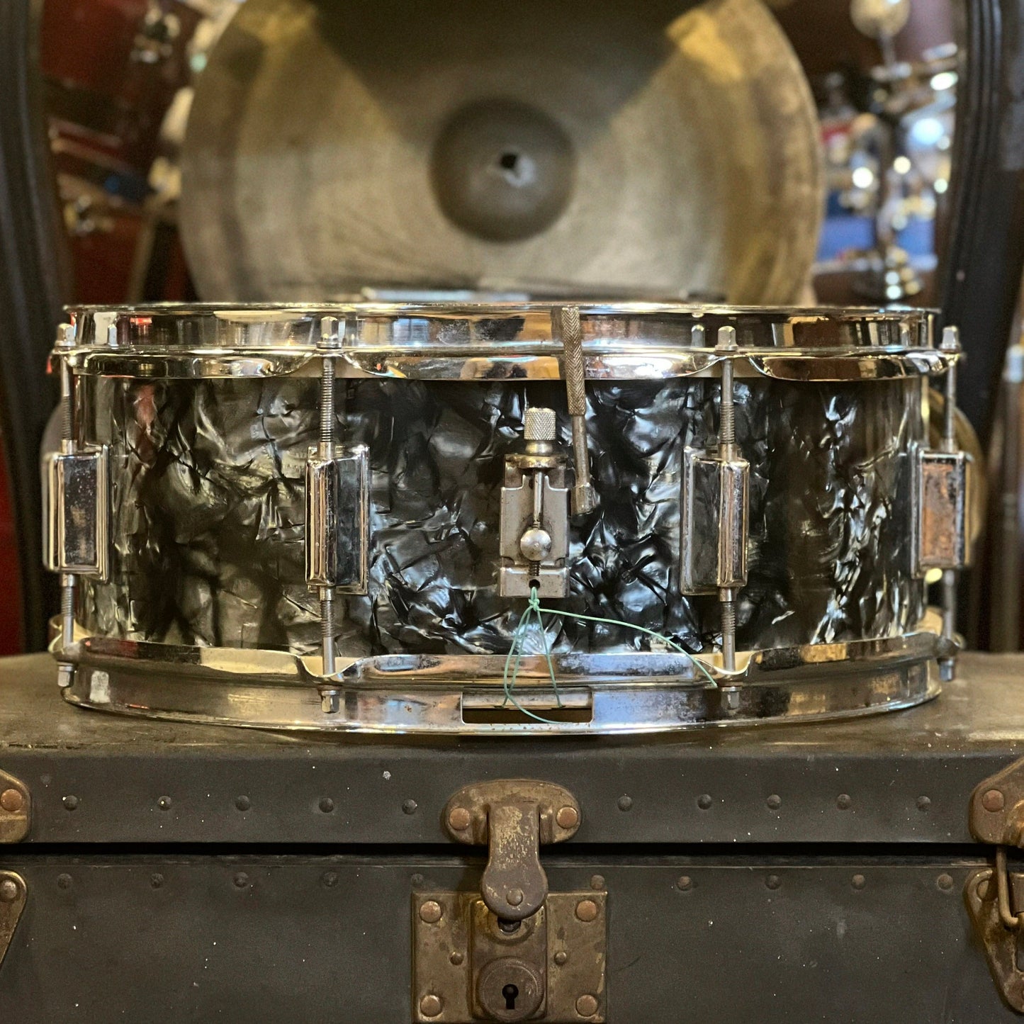 VINTAGE 1960's Kent 5x14 Snare Drum in Black Diamond Pearl