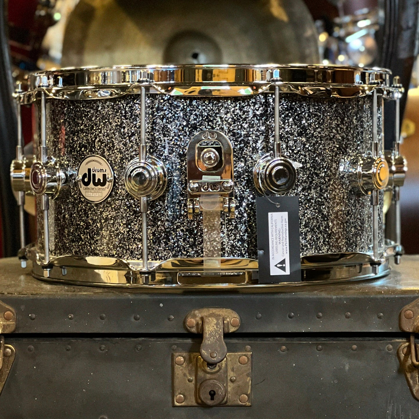NEW DW Collector's 7x14 Standard Maple Snare Drum in Black Galaxy Finish Ply