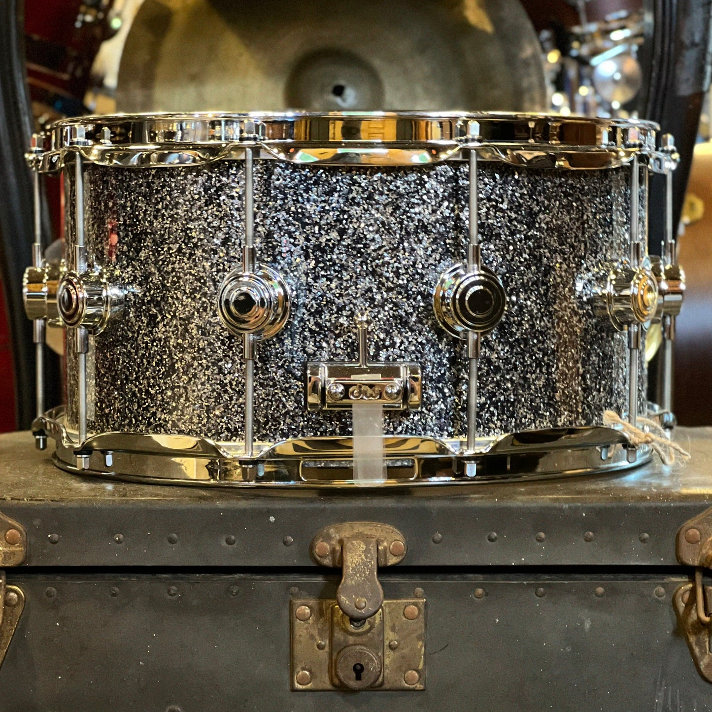 NEW DW Collector's 7x14 Standard Maple Snare Drum in Black Galaxy Finish Ply