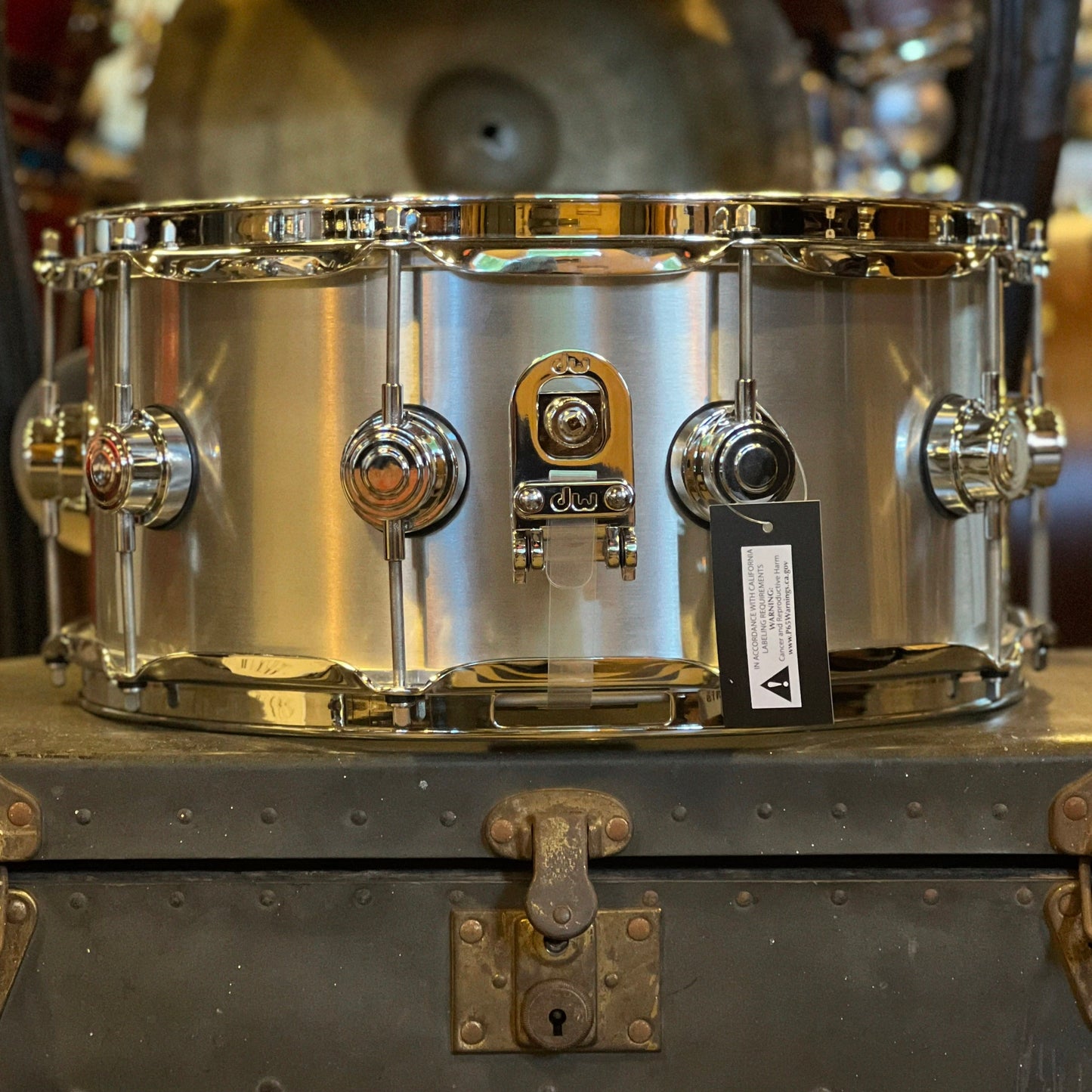 NEW DW 6.5x14 Collector's Thin Aluminum Snare Drum with Chrome Hardware