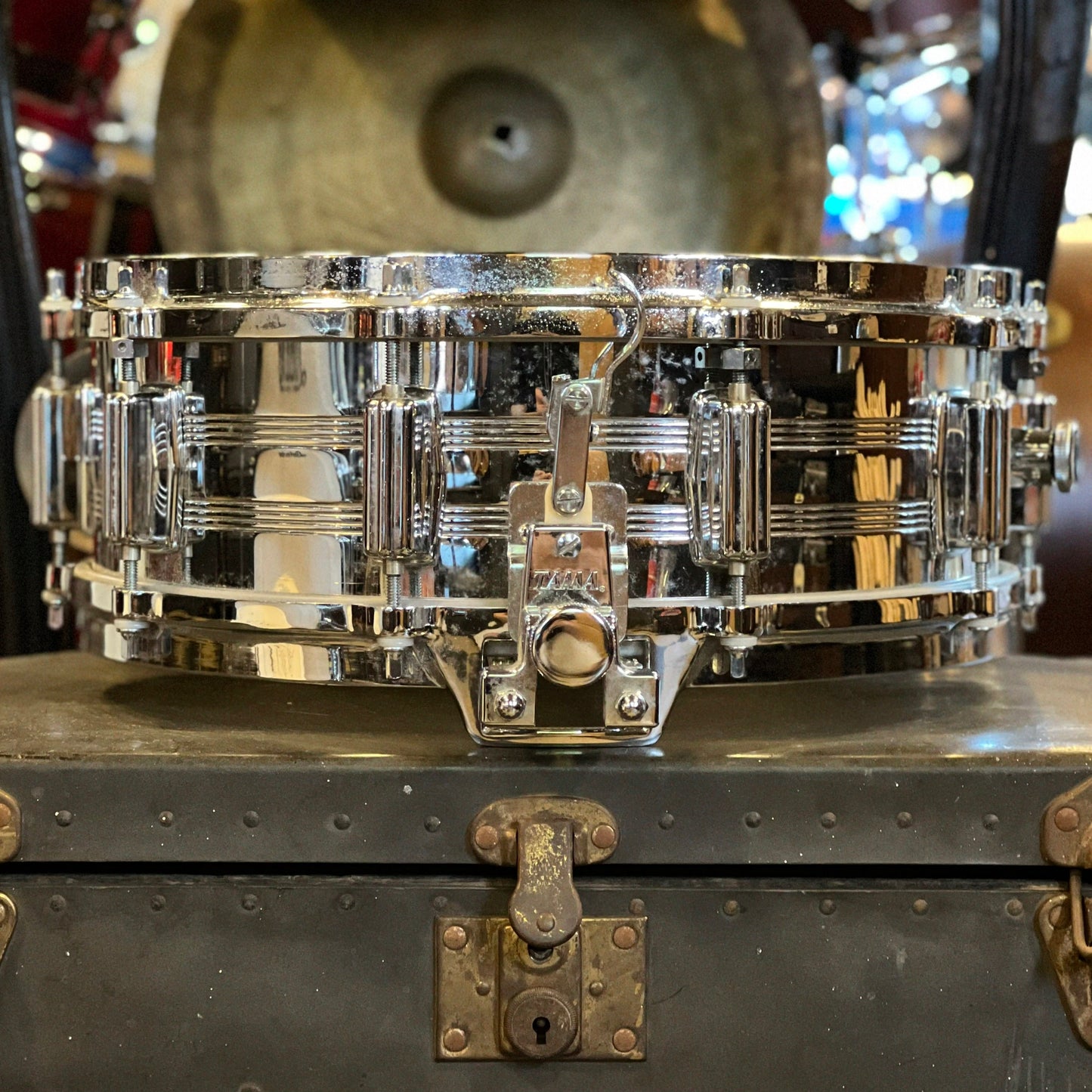 VINTAGE 1970's Tama 5x14 No. 8005 King Beat Chrome over Steel Snare Drum