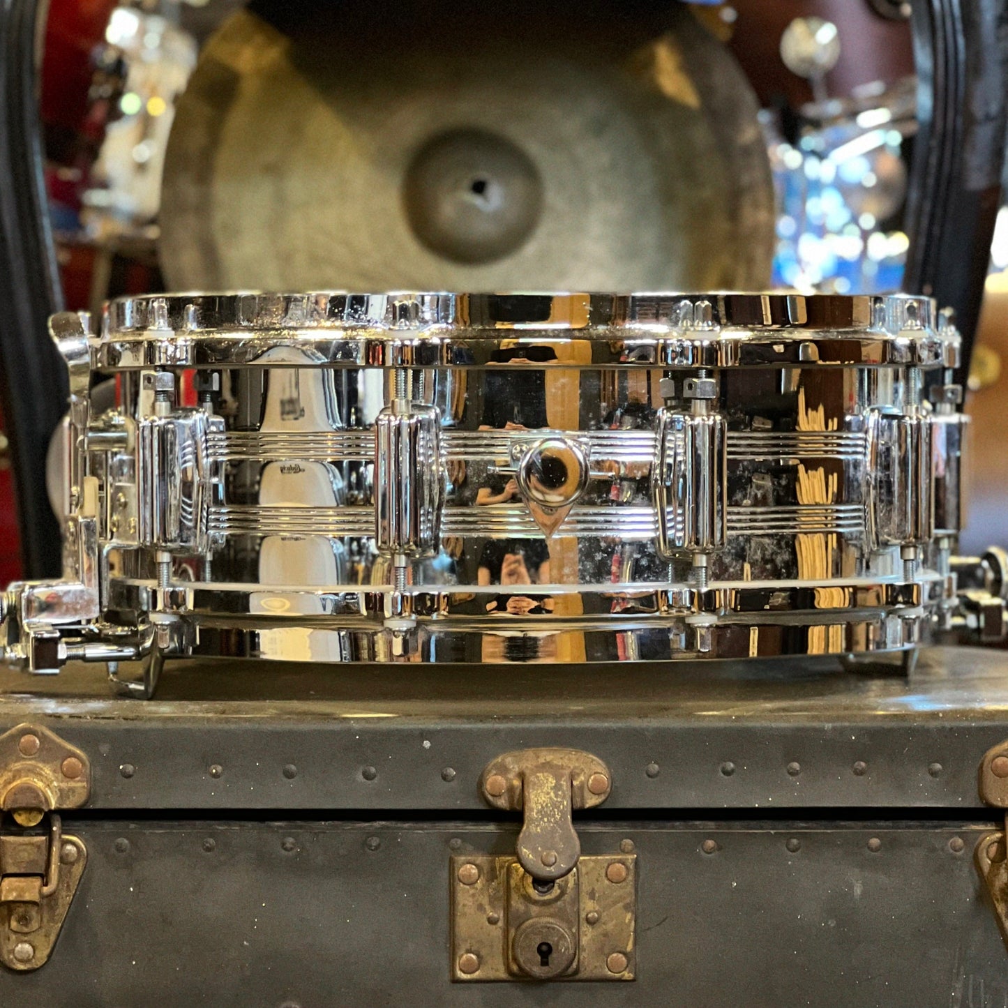 VINTAGE 1970's Tama 5x14 No. 8005 King Beat Chrome over Steel Snare Drum
