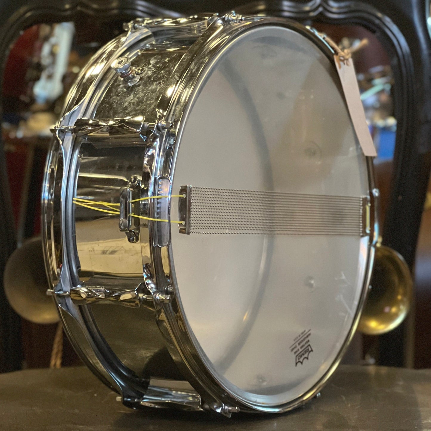 VINTAGE 1970's Premier 5x14 Chrome over Steel Snare Drum