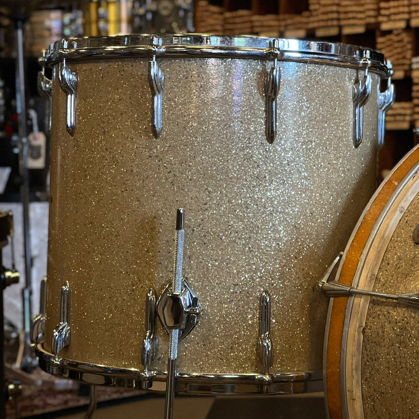 VINTAGE 1950's Premier Big Band Outfit in Champagne Sparkle - 14x22, 8x12, 16x16, & 5x14