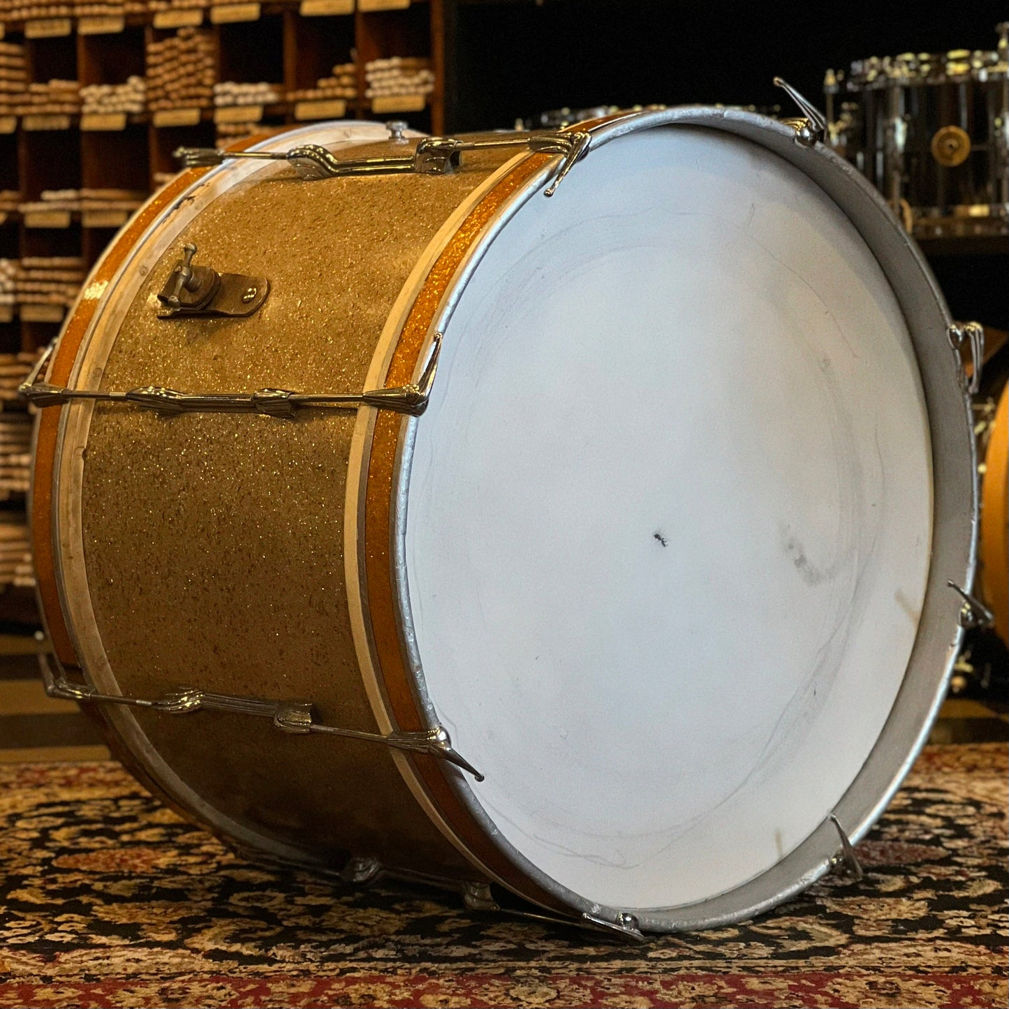 VINTAGE 1950's Premier Big Band Outfit in Champagne Sparkle - 14x22, 8x12, 16x16, & 5x14