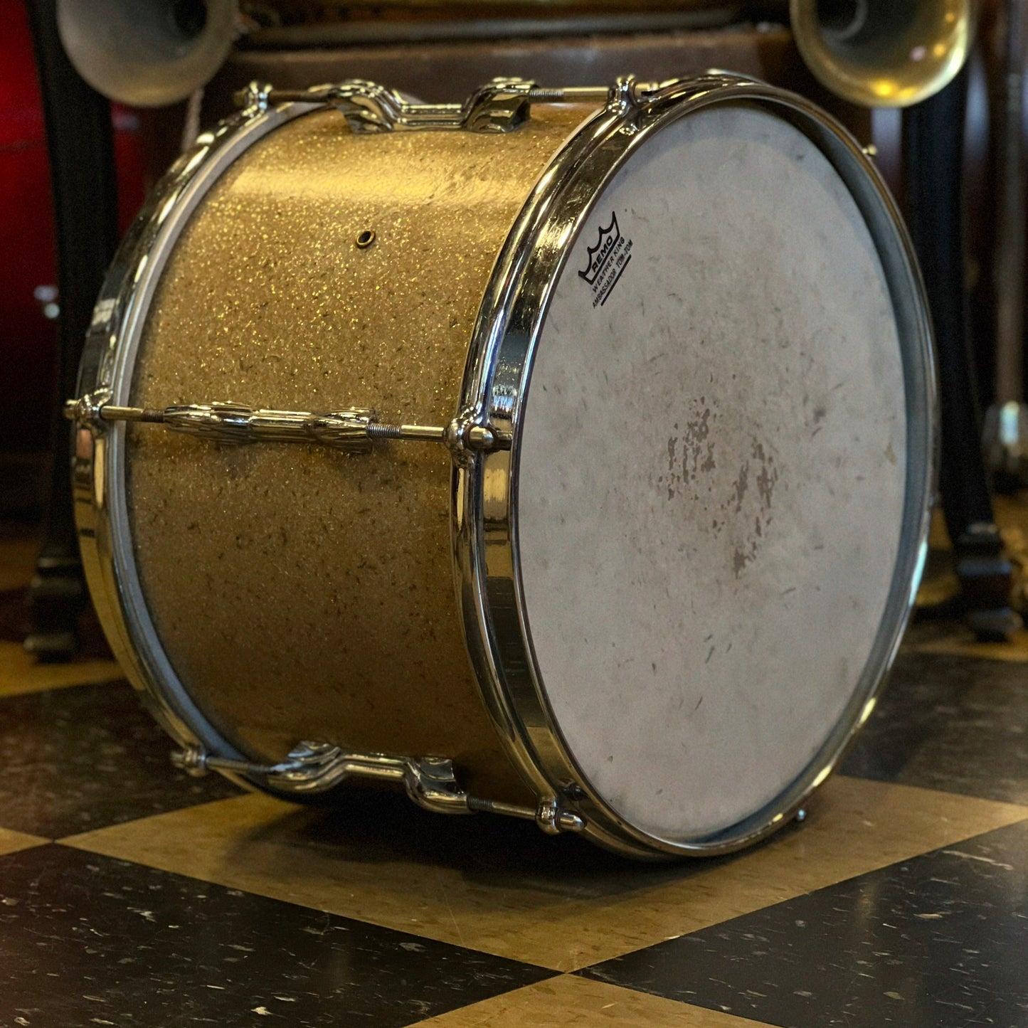 VINTAGE 1950's Premier Big Band Outfit in Champagne Sparkle - 14x22, 8x12, 16x16, & 5x14