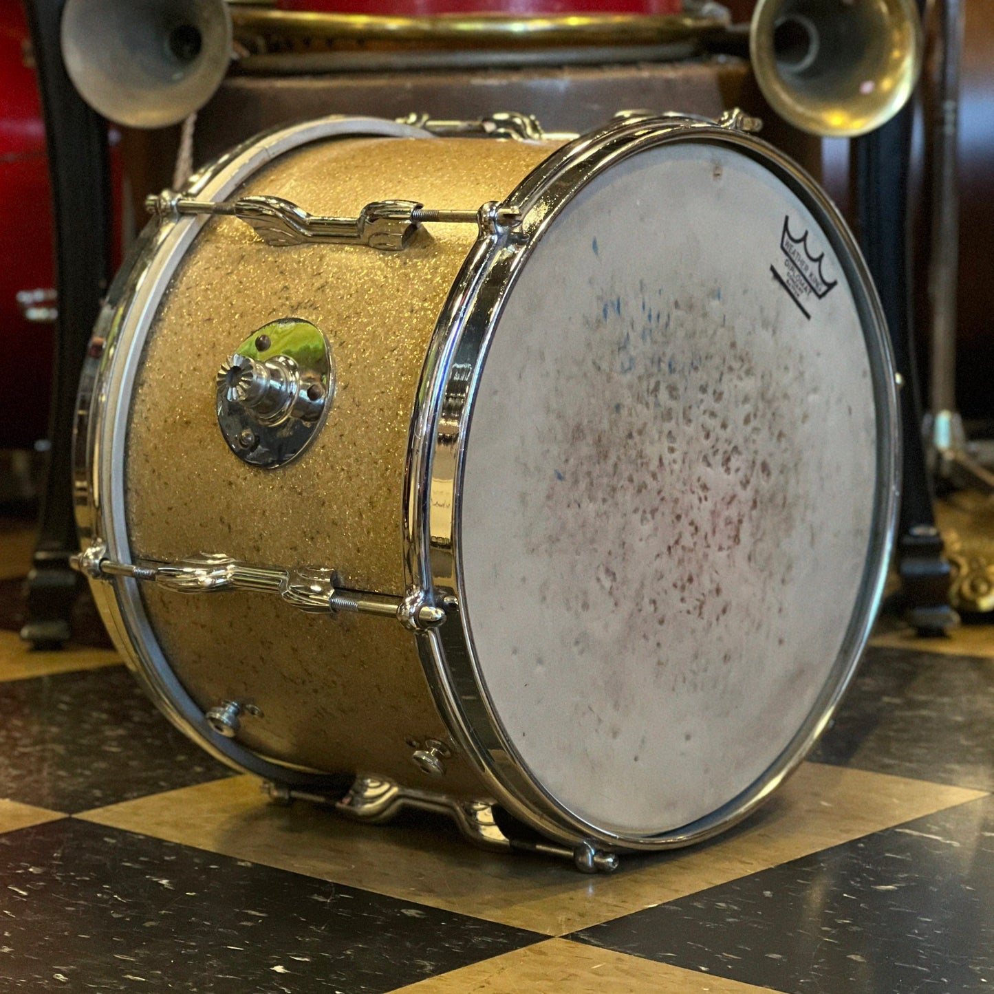 VINTAGE 1950's Premier Big Band Outfit in Champagne Sparkle - 14x22, 8x12, 16x16, & 5x14