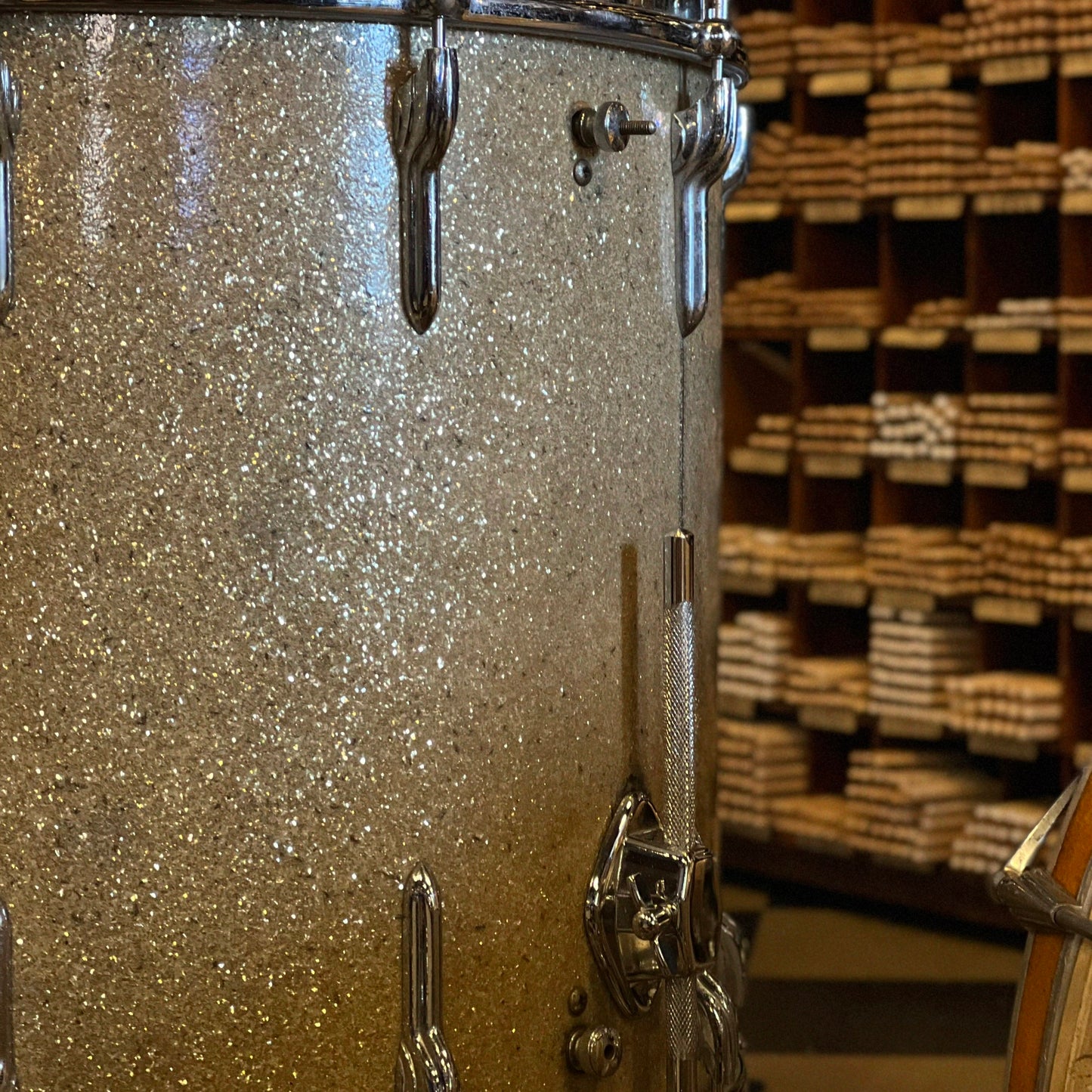 VINTAGE 1950's Premier Big Band Outfit in Champagne Sparkle - 14x22, 8x12, 16x16, & 5x14