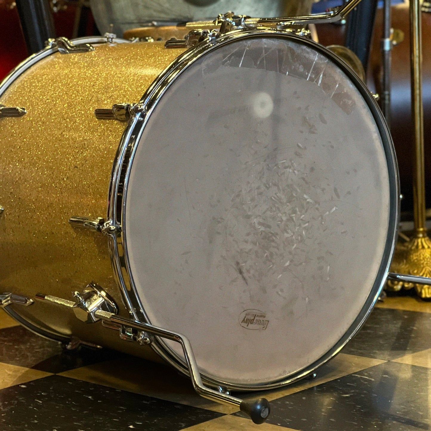 VINTAGE 1950's Premier Big Band Outfit in Champagne Sparkle - 14x22, 8x12, 16x16, & 5x14