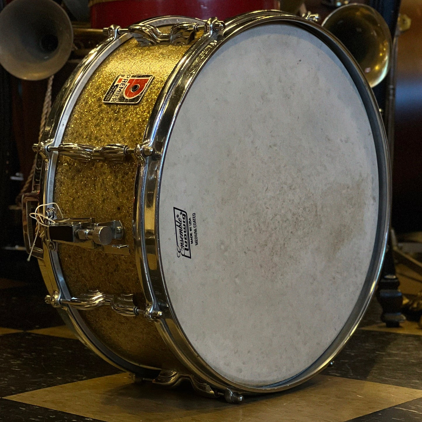 VINTAGE 1950's Premier Big Band Outfit in Champagne Sparkle - 14x22, 8x12, 16x16, & 5x14