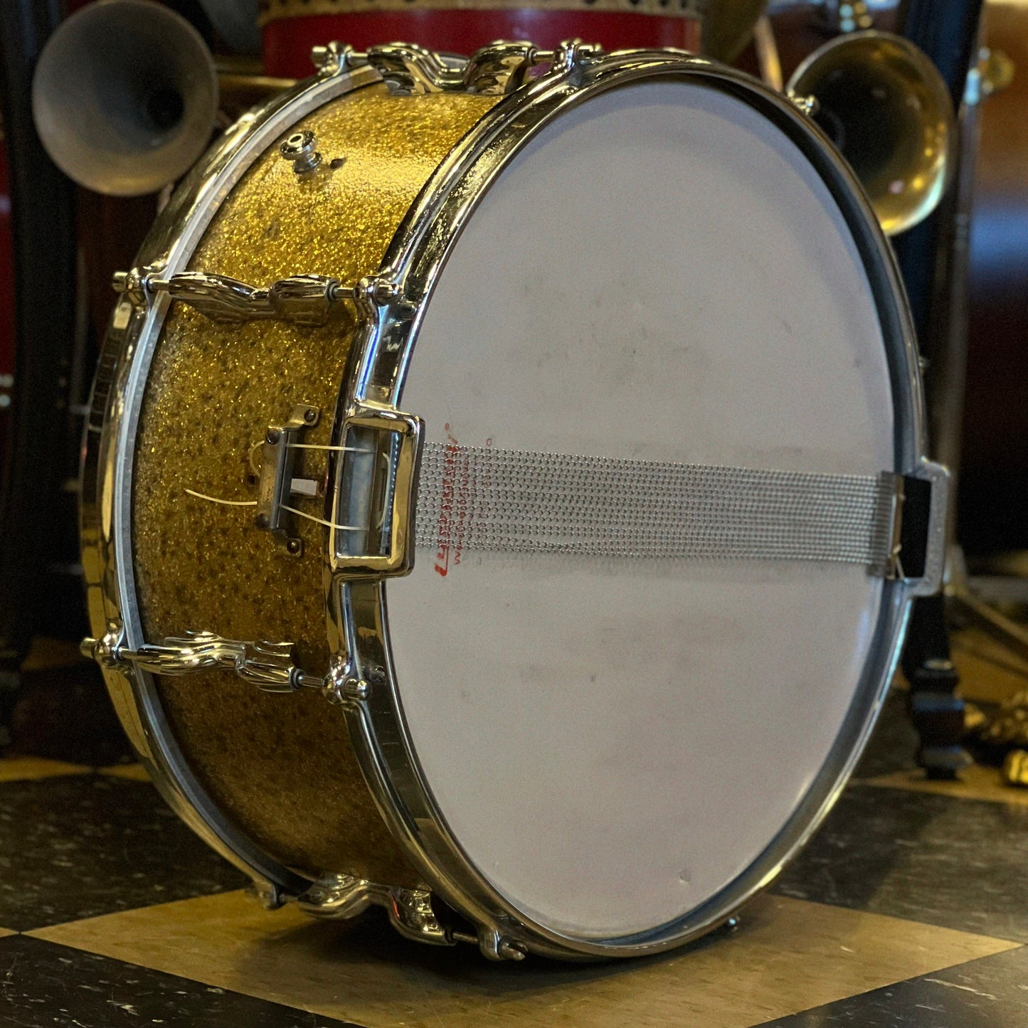 VINTAGE 1950's Premier Big Band Outfit in Champagne Sparkle - 14x22, 8x12, 16x16, & 5x14
