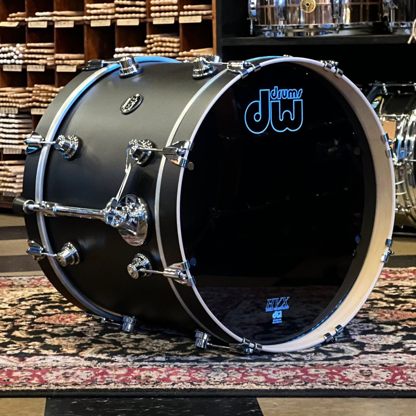 NEW Floor Model DW Performance Series Drum Set in Satin Charcoal Metallic - 14x18, 8x12, 14x14