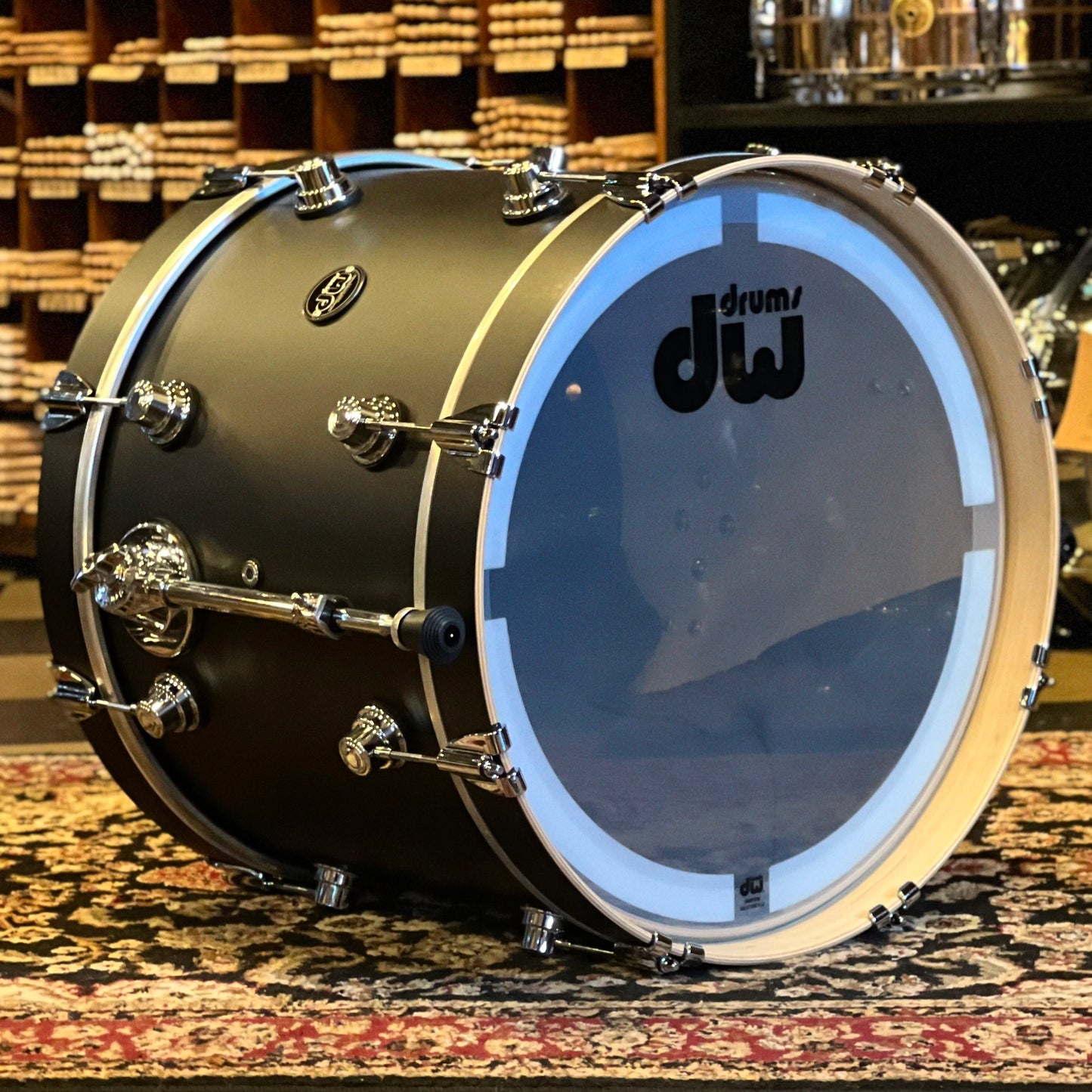 NEW Floor Model DW Performance Series Drum Set in Satin Charcoal Metallic - 14x18, 8x12, 14x14