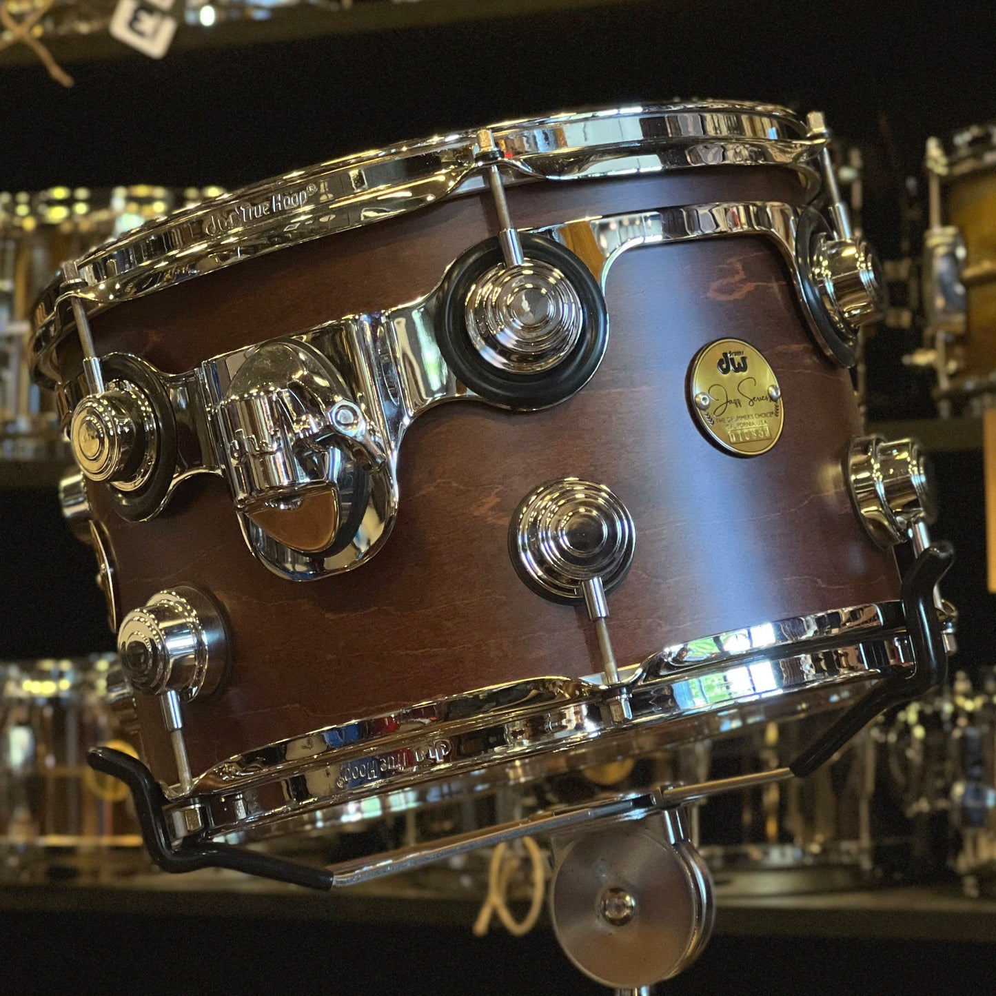 NEW DW Collector's Jazz Series Maple/Gum Drum Set in Mahogany Satin Oil - 14x18, 8x12, 14x14 & 5.5x14