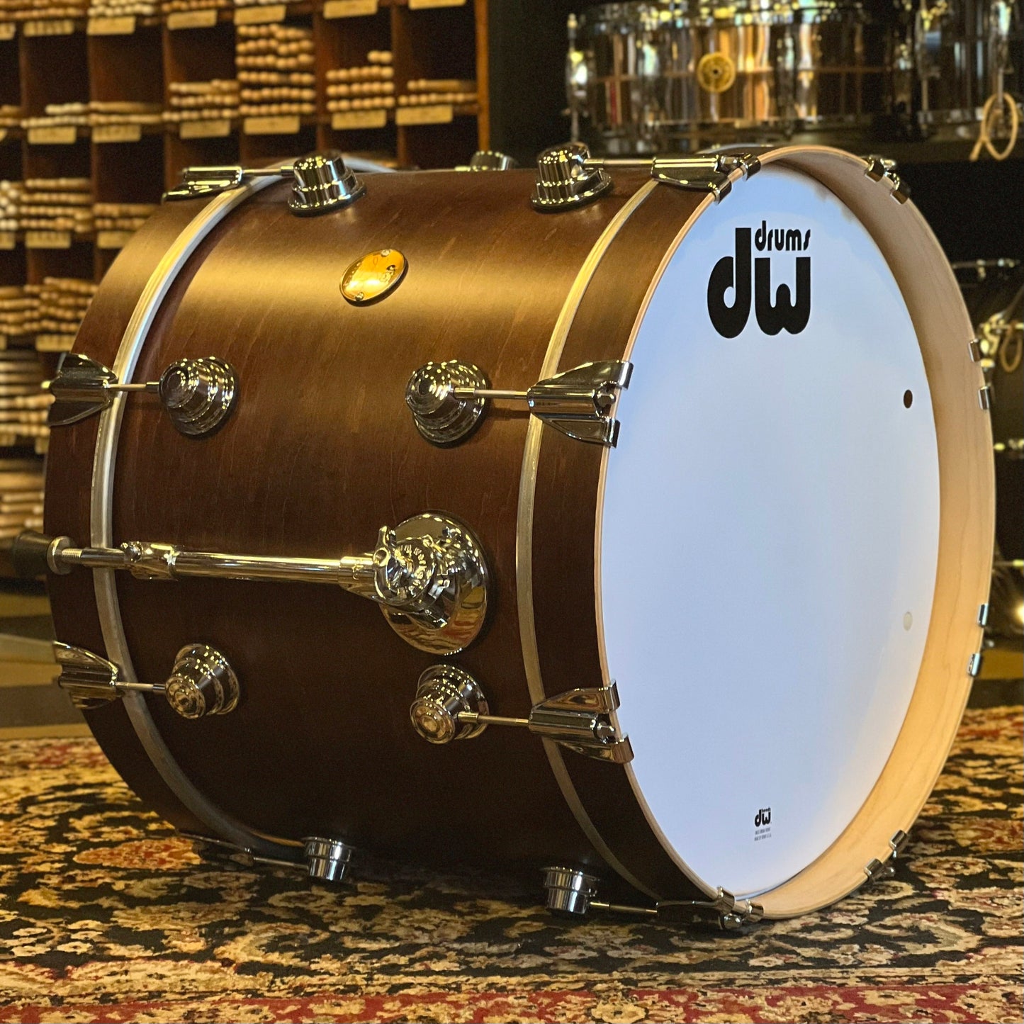 NEW DW Collector's Jazz Series Maple/Gum Drum Set in Mahogany Satin Oil - 14x18, 8x12, 14x14 & 5.5x14