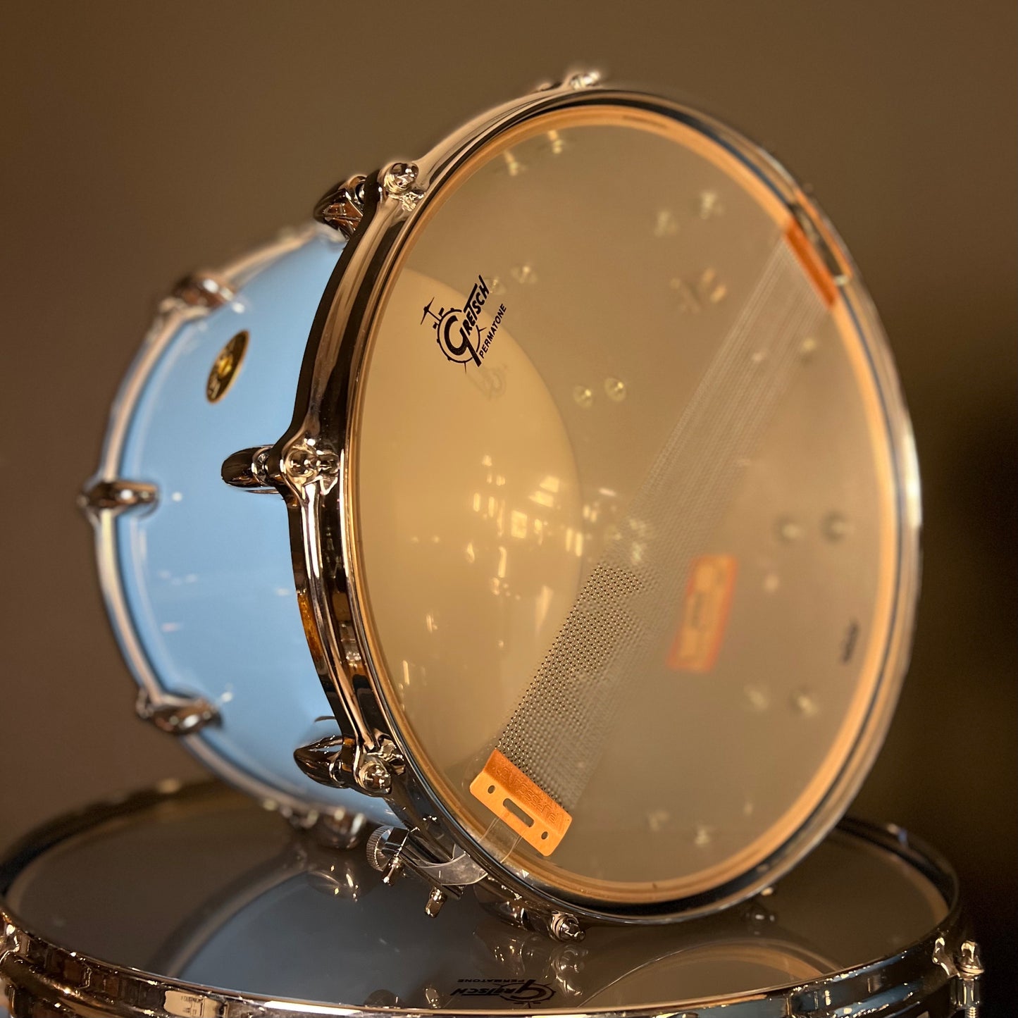 USED Gretsch USA Custom Drum Set in Powder Blue Gloss - 20x24, 13x15, 16x18, 10x14