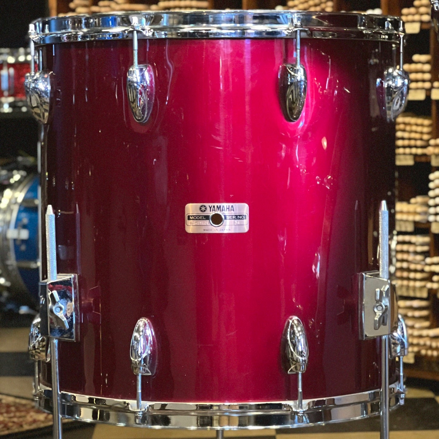 VINTAGE 1980's Yamaha YD-9000 Drum Set in Garnet Red - 14x22, 8x12, 9x13, 16x16