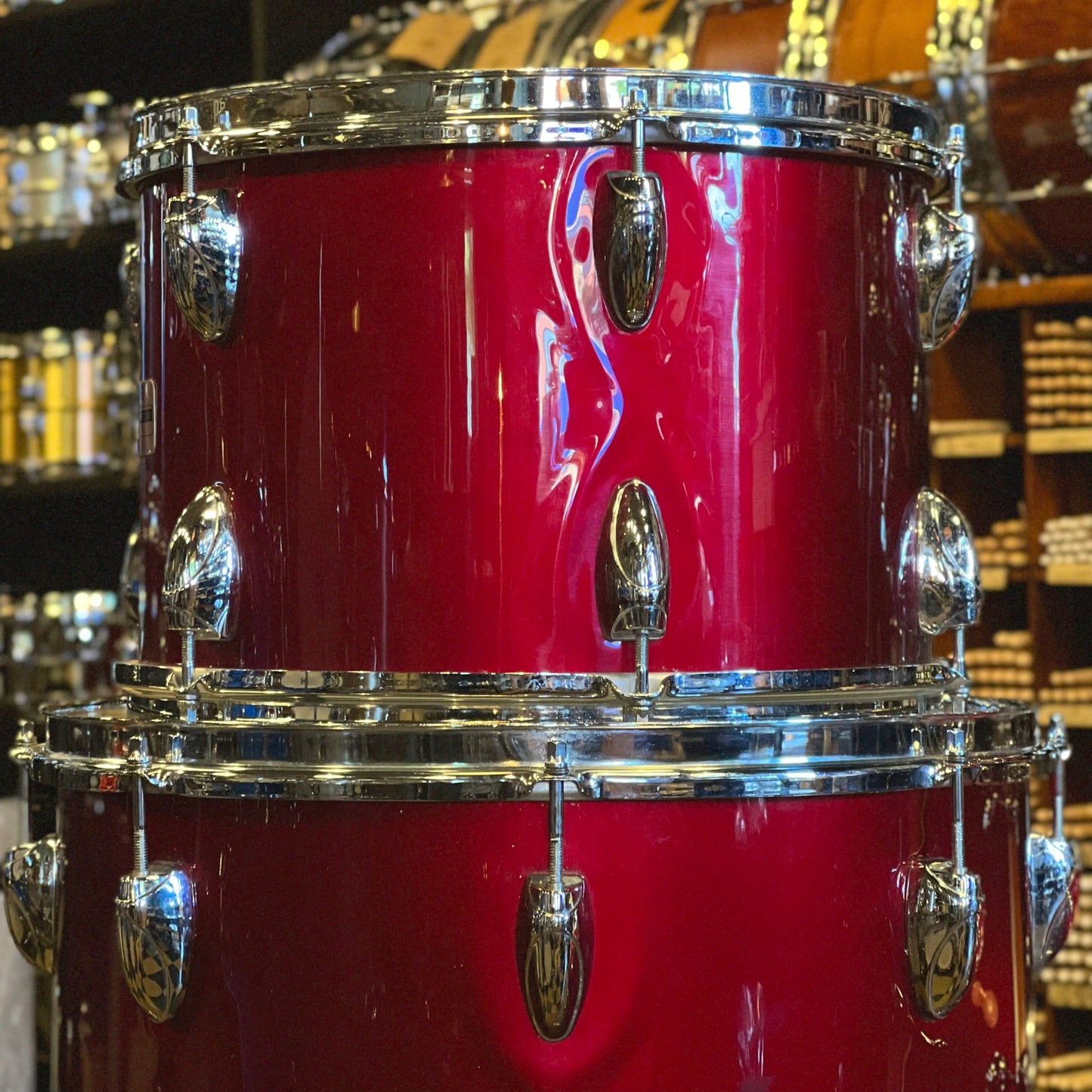 VINTAGE 1980's Yamaha YD-9000 Drum Set in Garnet Red - 14x22, 8x12, 9x13, 16x16