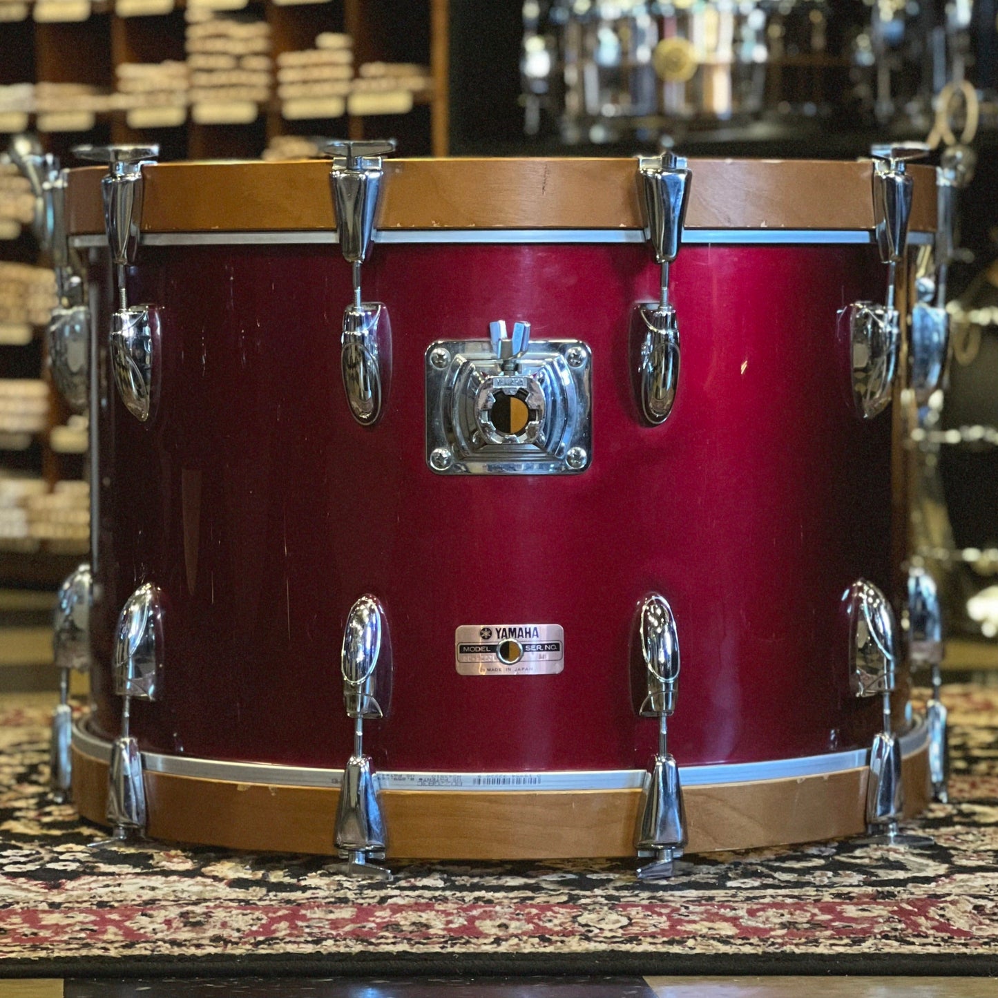 VINTAGE 1980's Yamaha YD-9000 Drum Set in Garnet Red - 14x22, 8x12, 9x13, 16x16