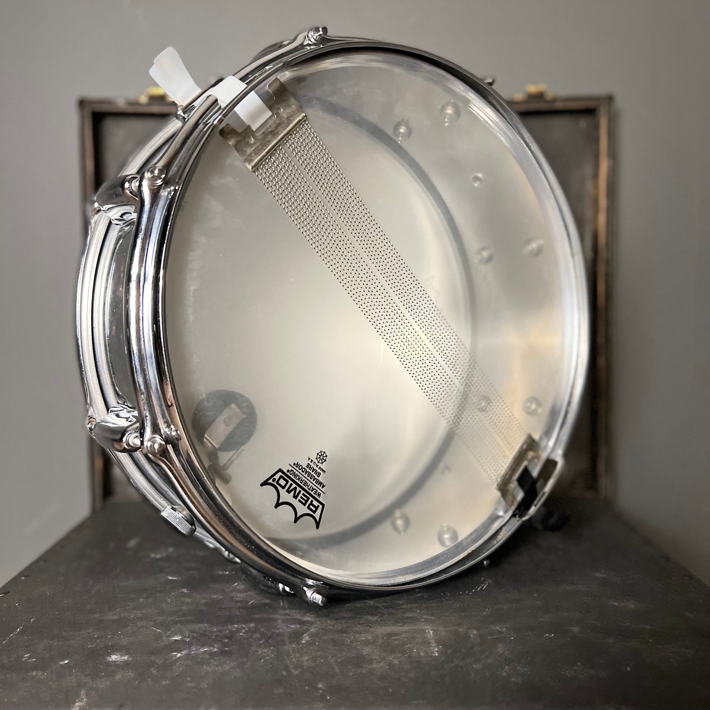 VINTAGE 1970's Slingerland 5x14 Chrome over Steel Snare Drum