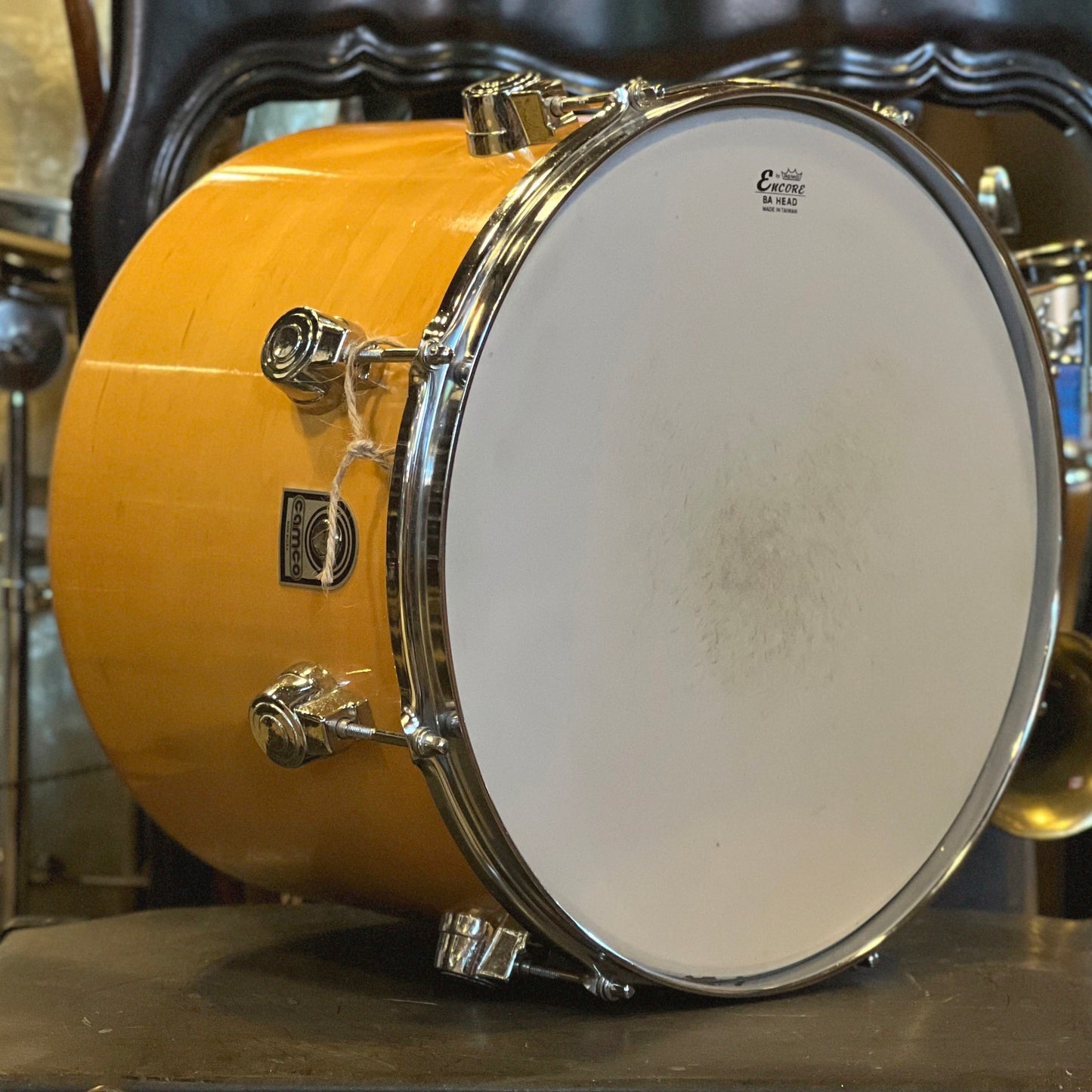 VINTAGE 1980's Camco 10x14 Concert Tom in Natural Gloss